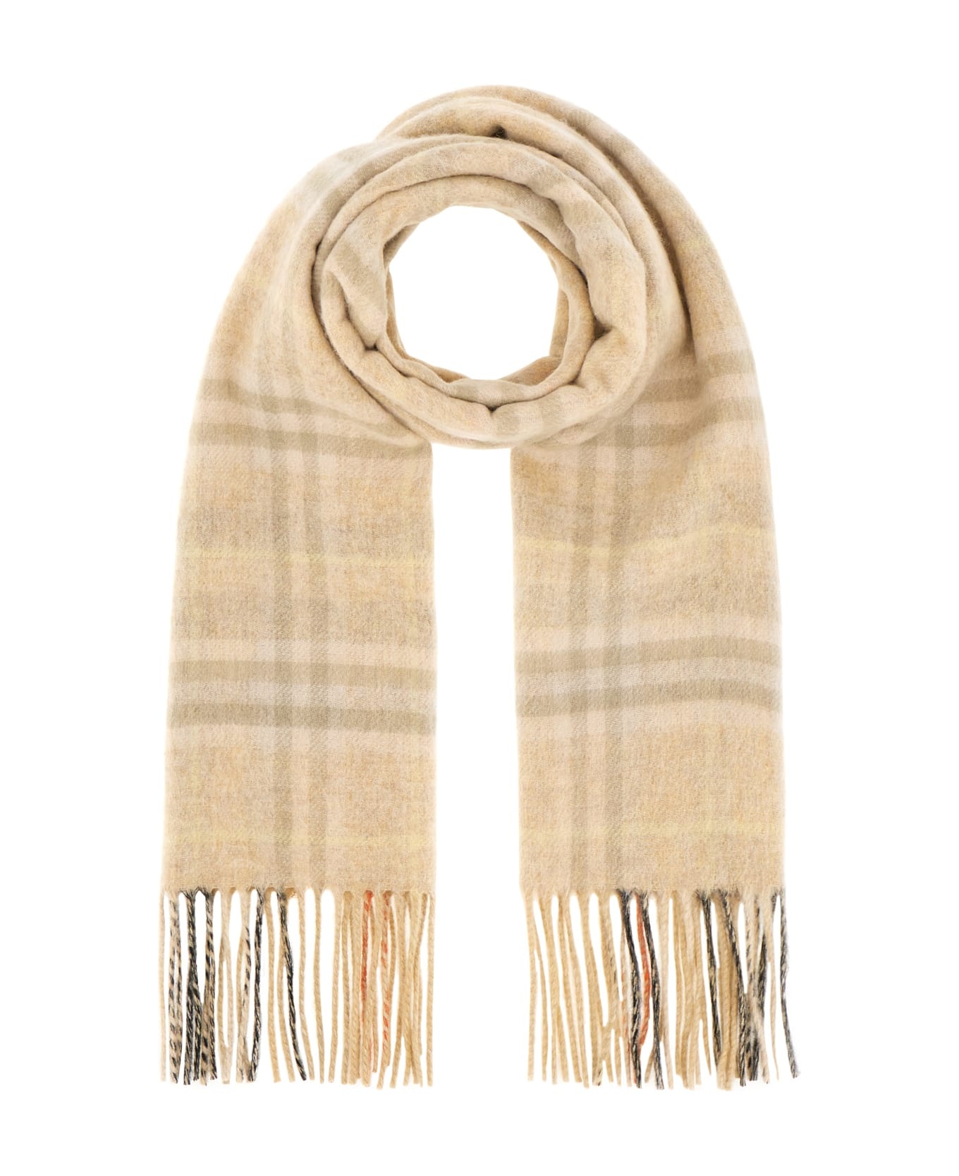 Embroidered Cashmere Reversible Scarf - 1