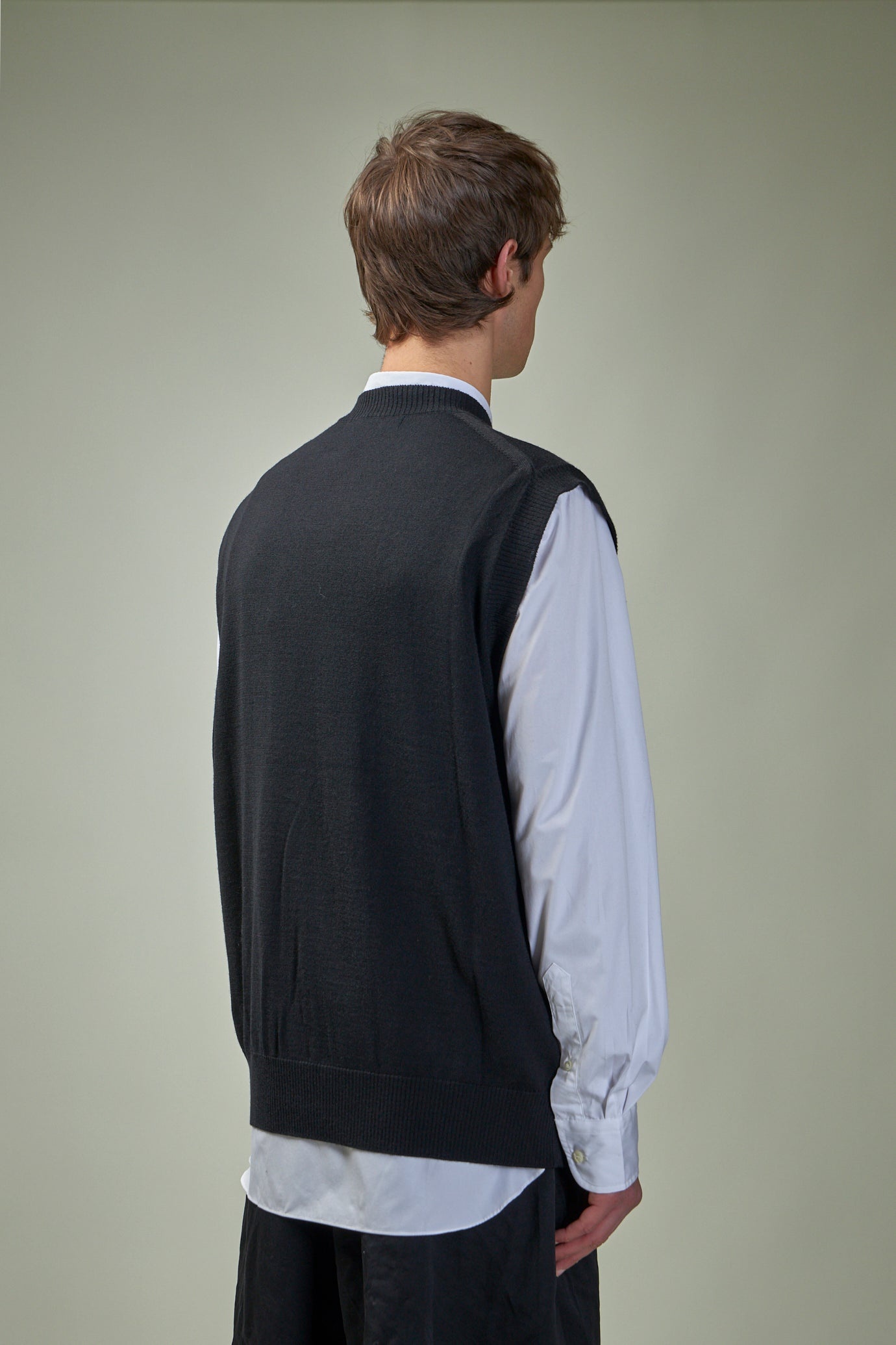 Mended Patchwork Wool Vest - 3