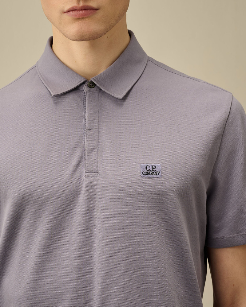 Stretch Piquet Three-Button Logo Polo 5