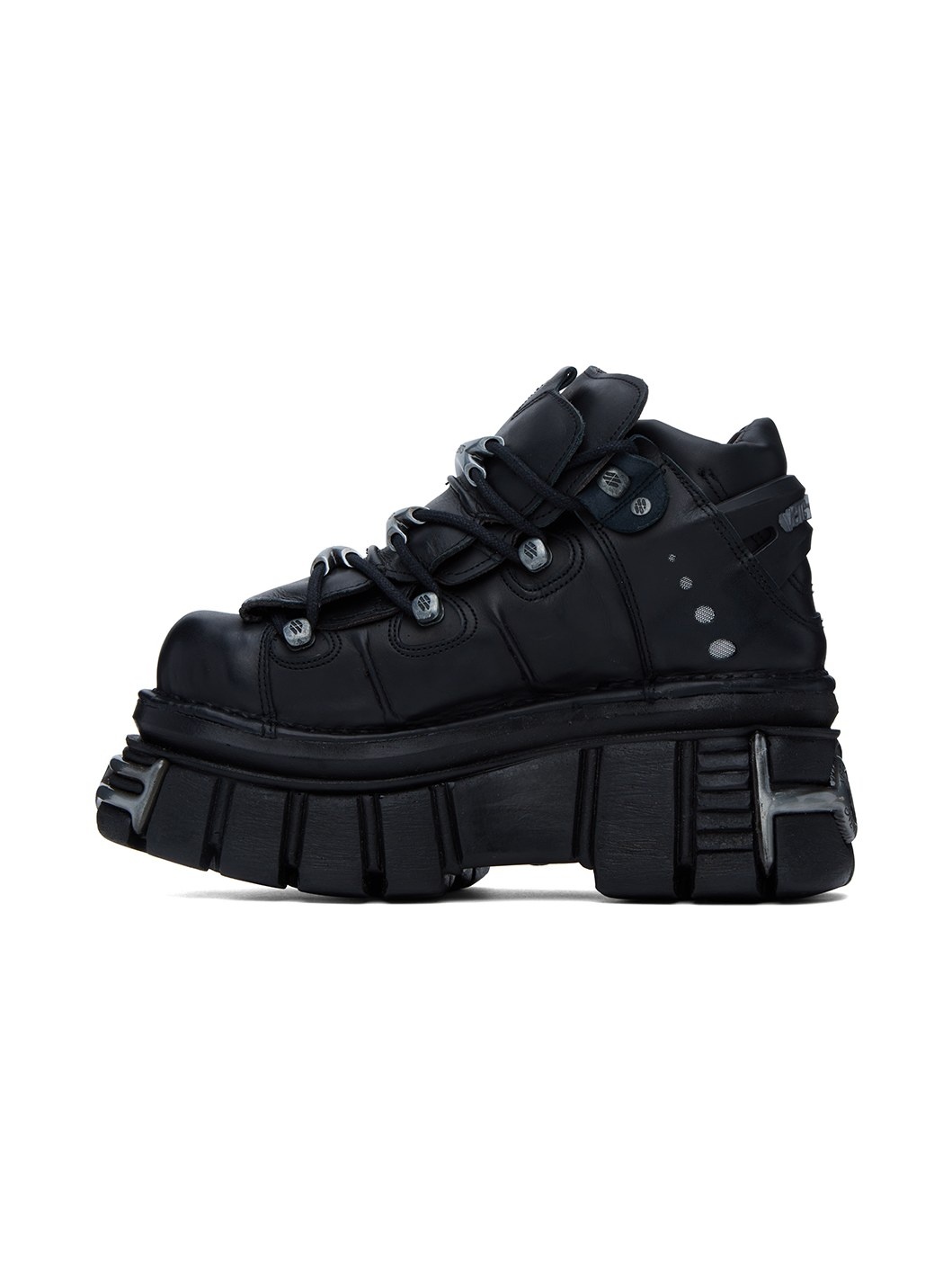 Black New Rock Edition Platform Sneakers - 3