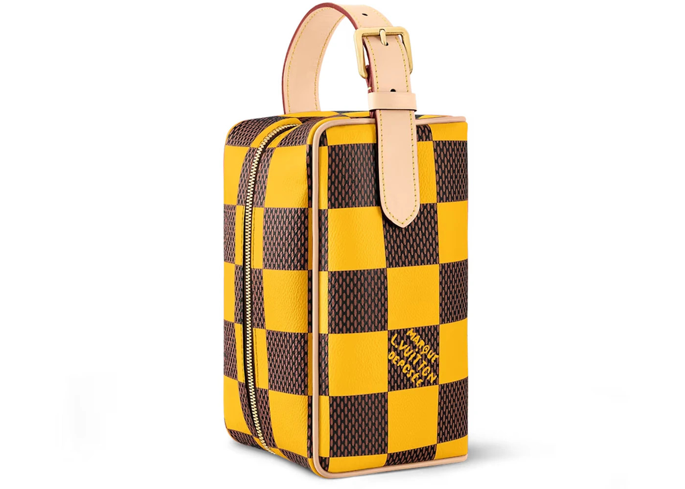 Louis Vuitton Locker Dopp Kit Damier Pop Yellow - 3
