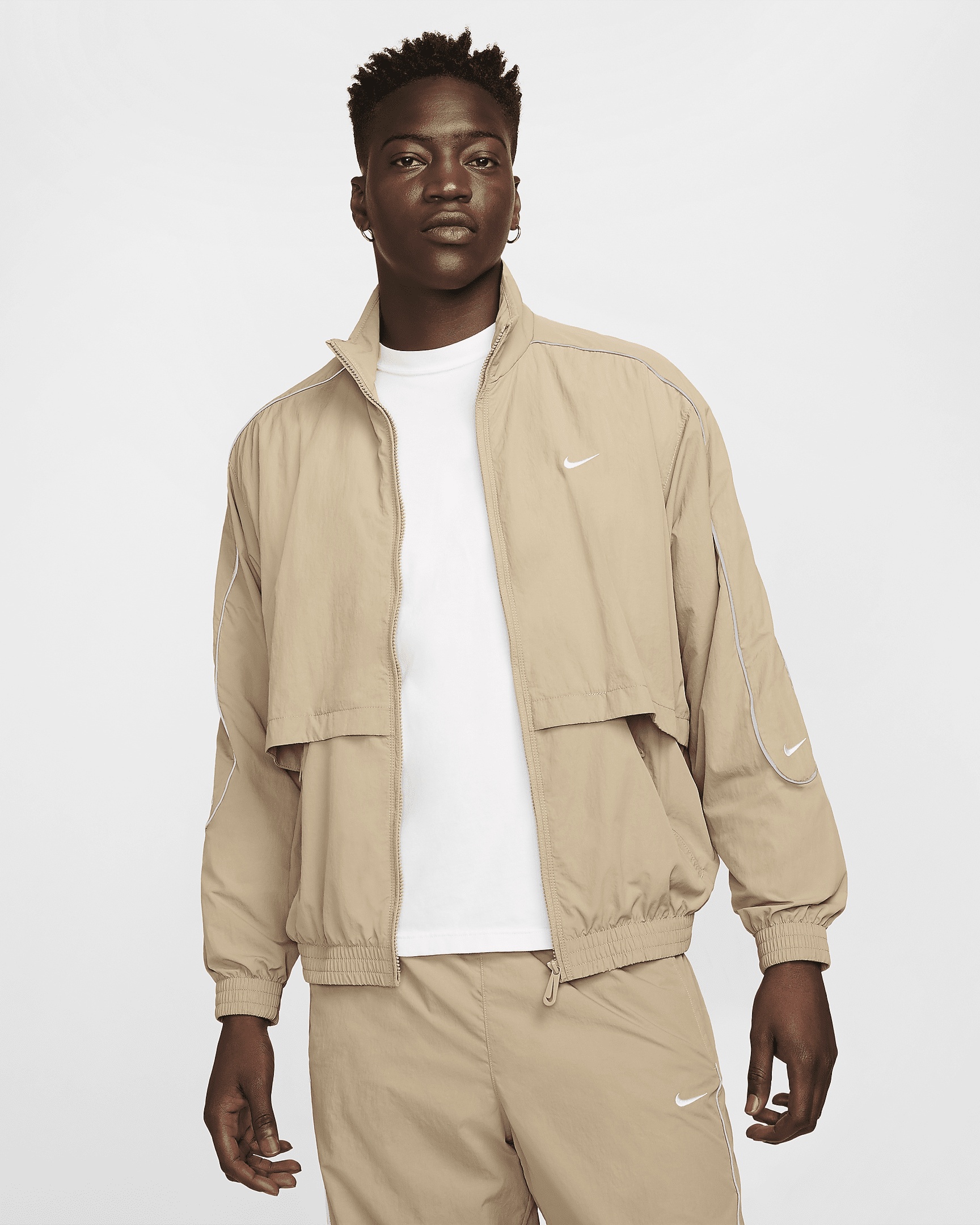 Nike Sportswear Solo Swoosh Men's Woven Track Jacket - 1