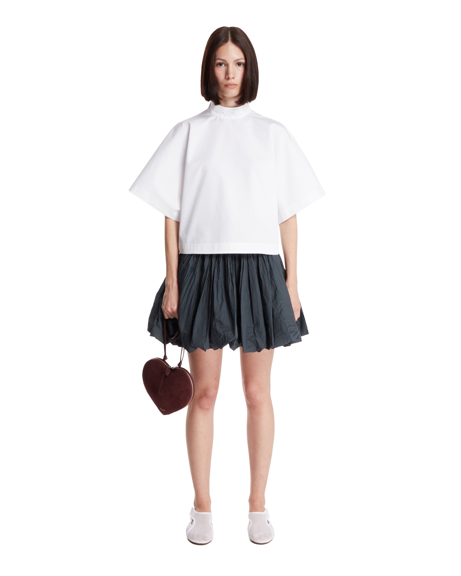 White High-Neck Top - 2