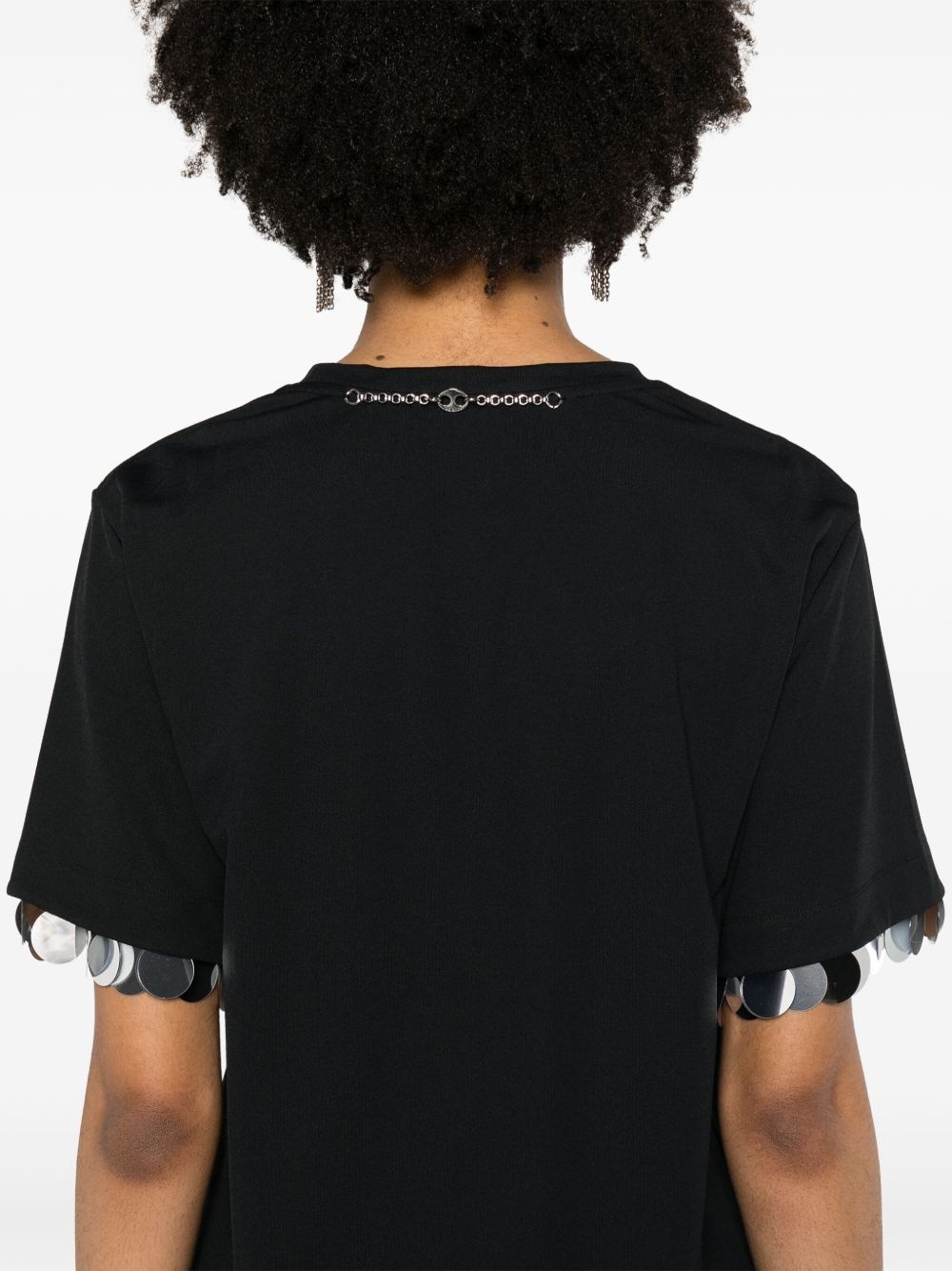 sequin-detail T-shirt - 5