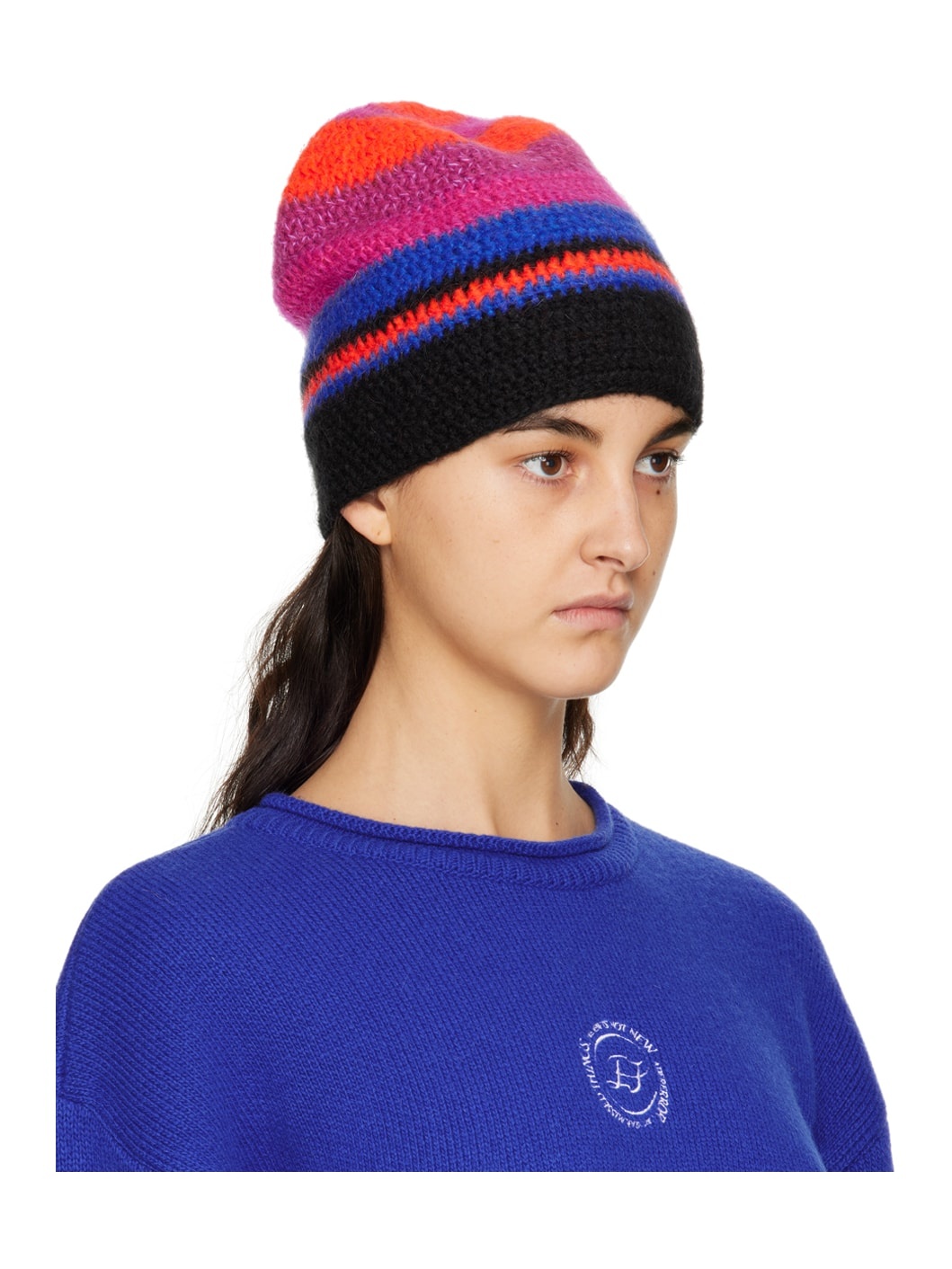 Multicolor Stripe Beanie - 2