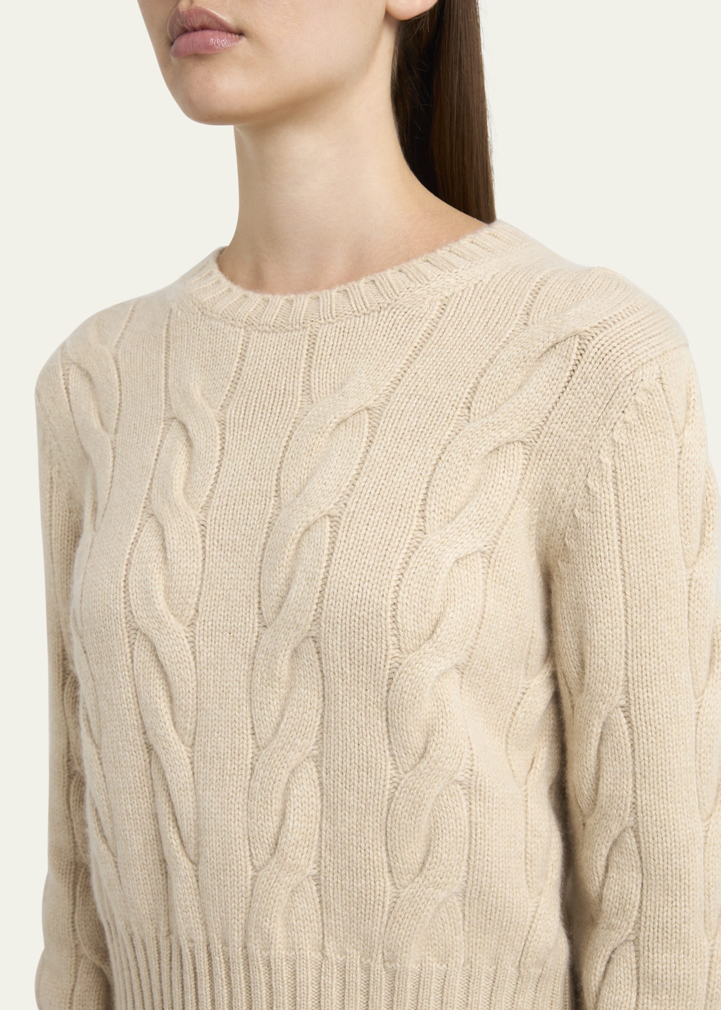 Napier Cashmere Cable-Knit Sweater - 5