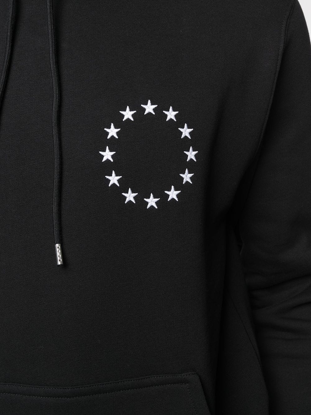 star-embroidery organic-cotton hoodie - 5