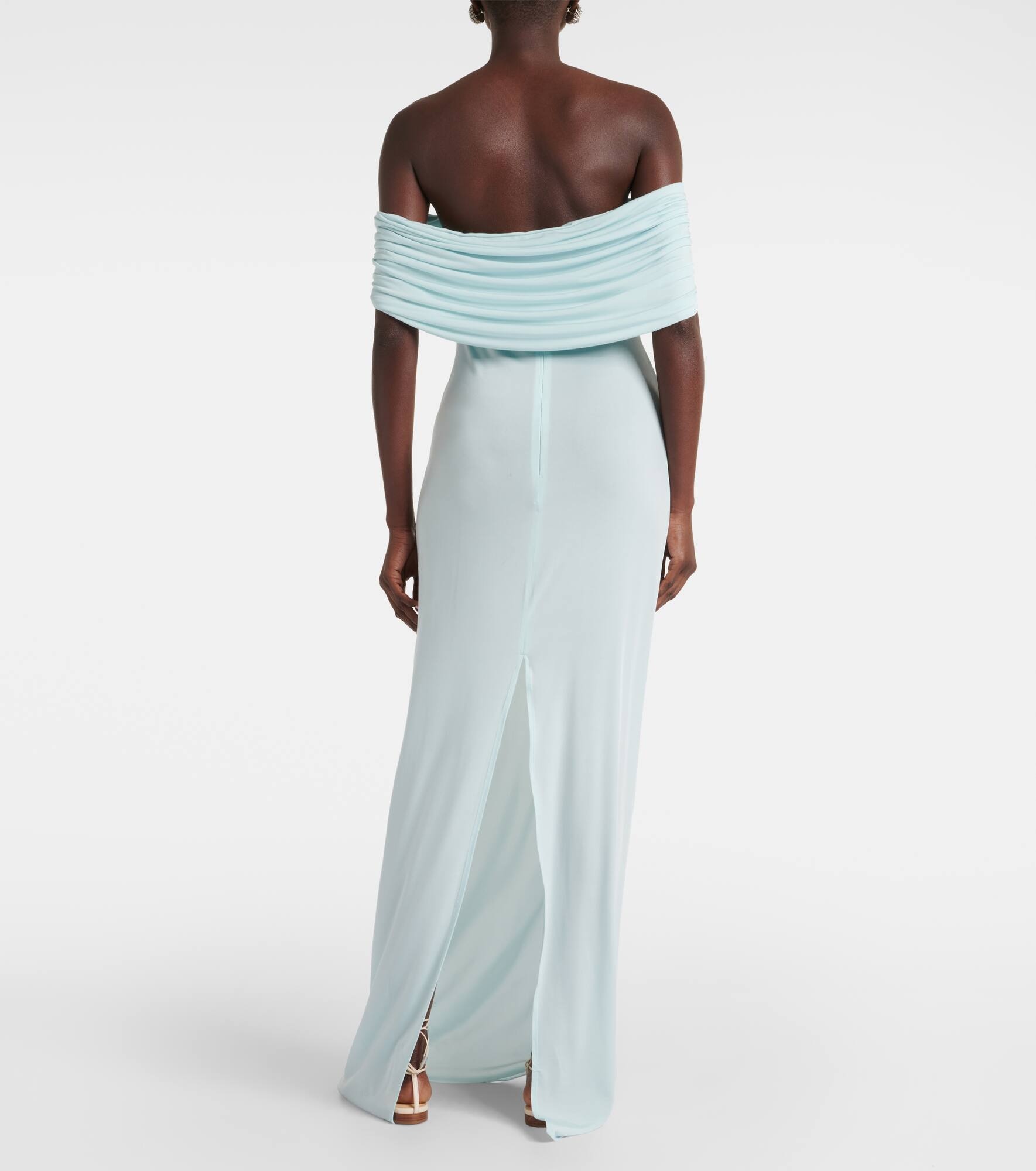 Crochet-trimmed off-shoulder maxi dress - 3