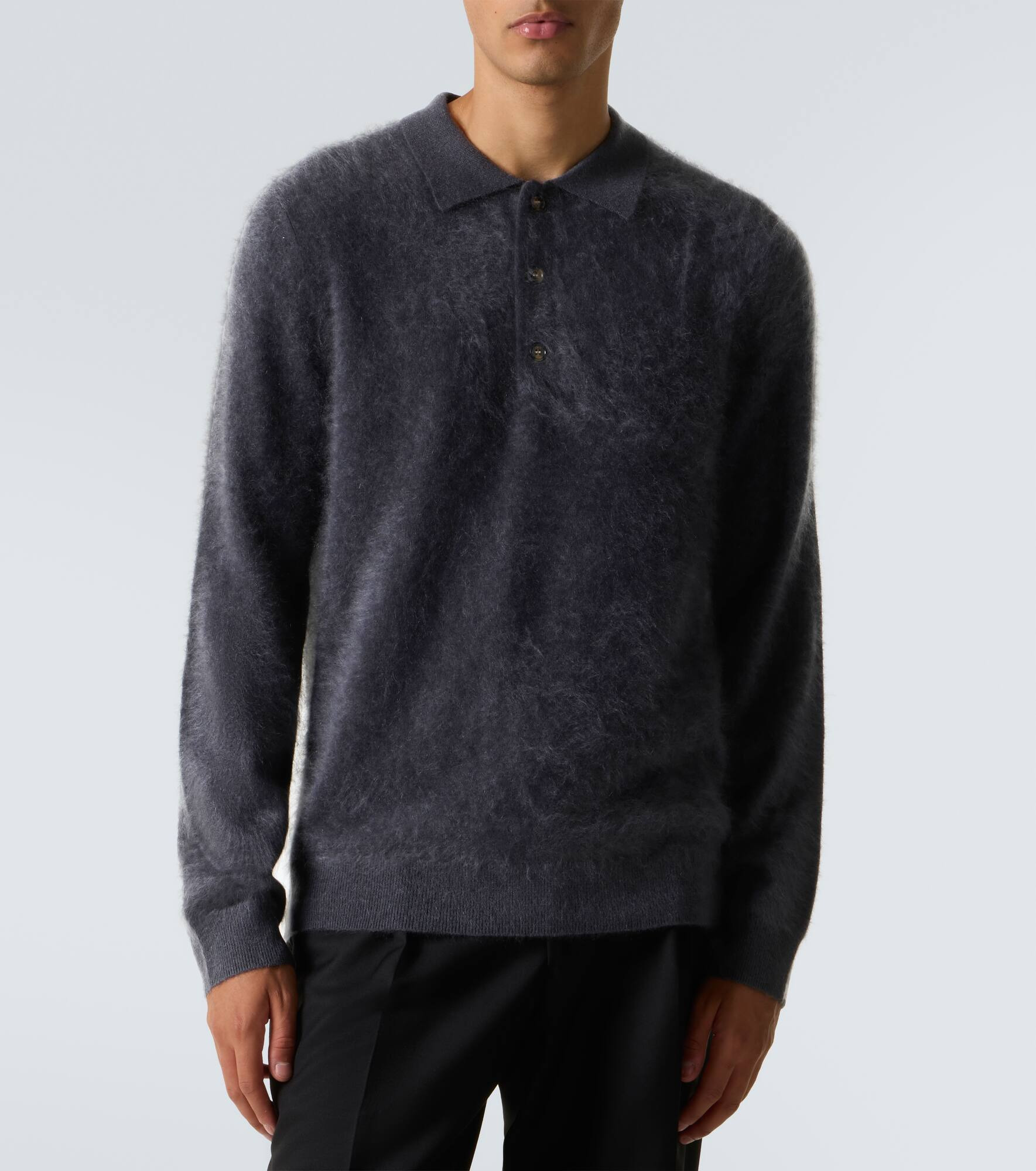 Mr Oliver cashmere polo sweater - 3