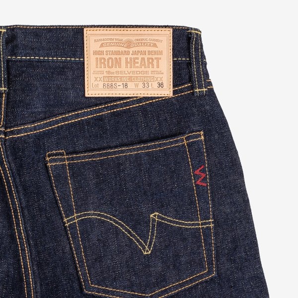 IH-888S-18 18oz Vintage Selvedge Denim Relaxed Taper Indigo - 4