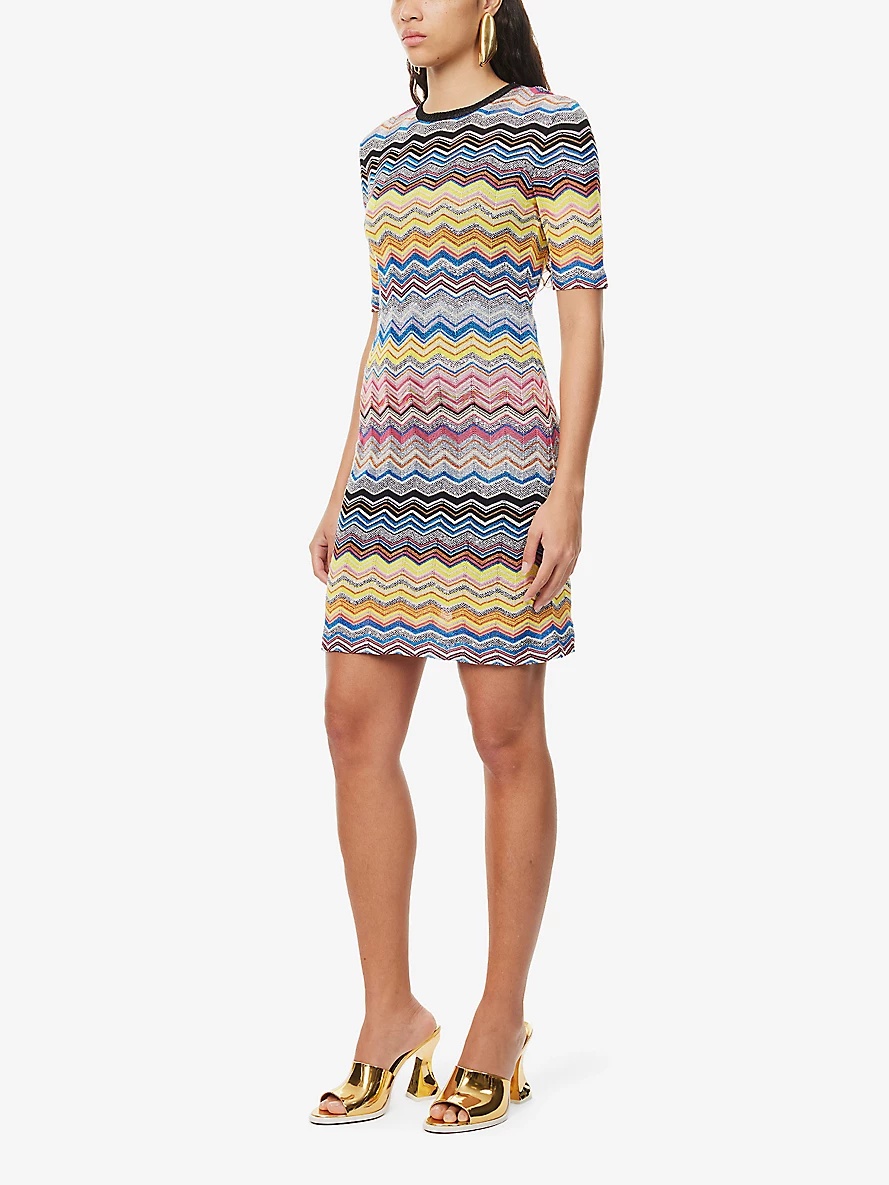 Missoni chevron knit kaftan - Yellow