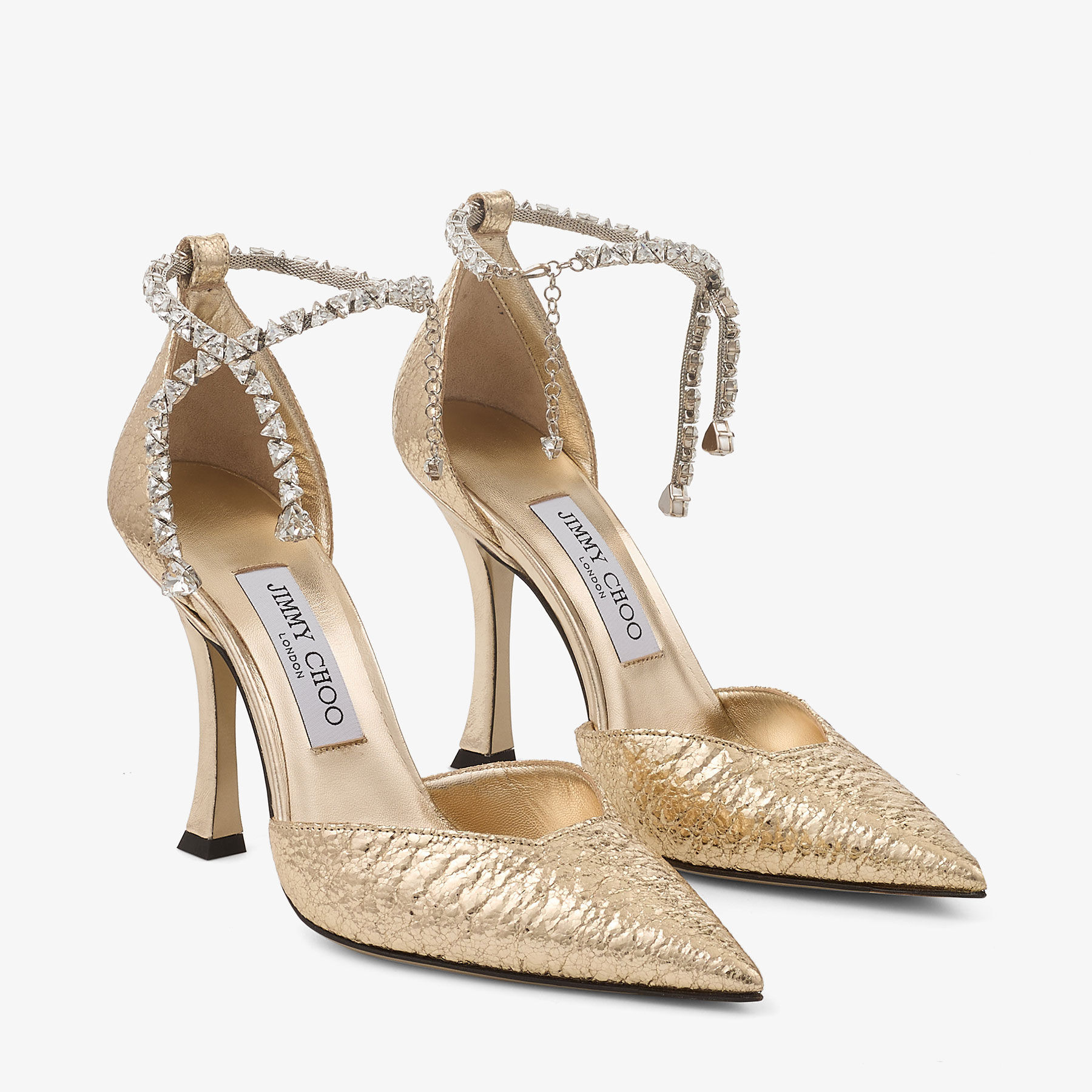 Stevie 100
Gold Crushed Metallic Pumps - 3