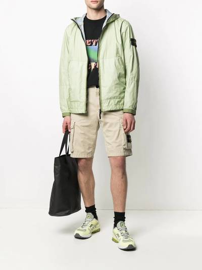 Stone Island zip-front hooded jacket outlook