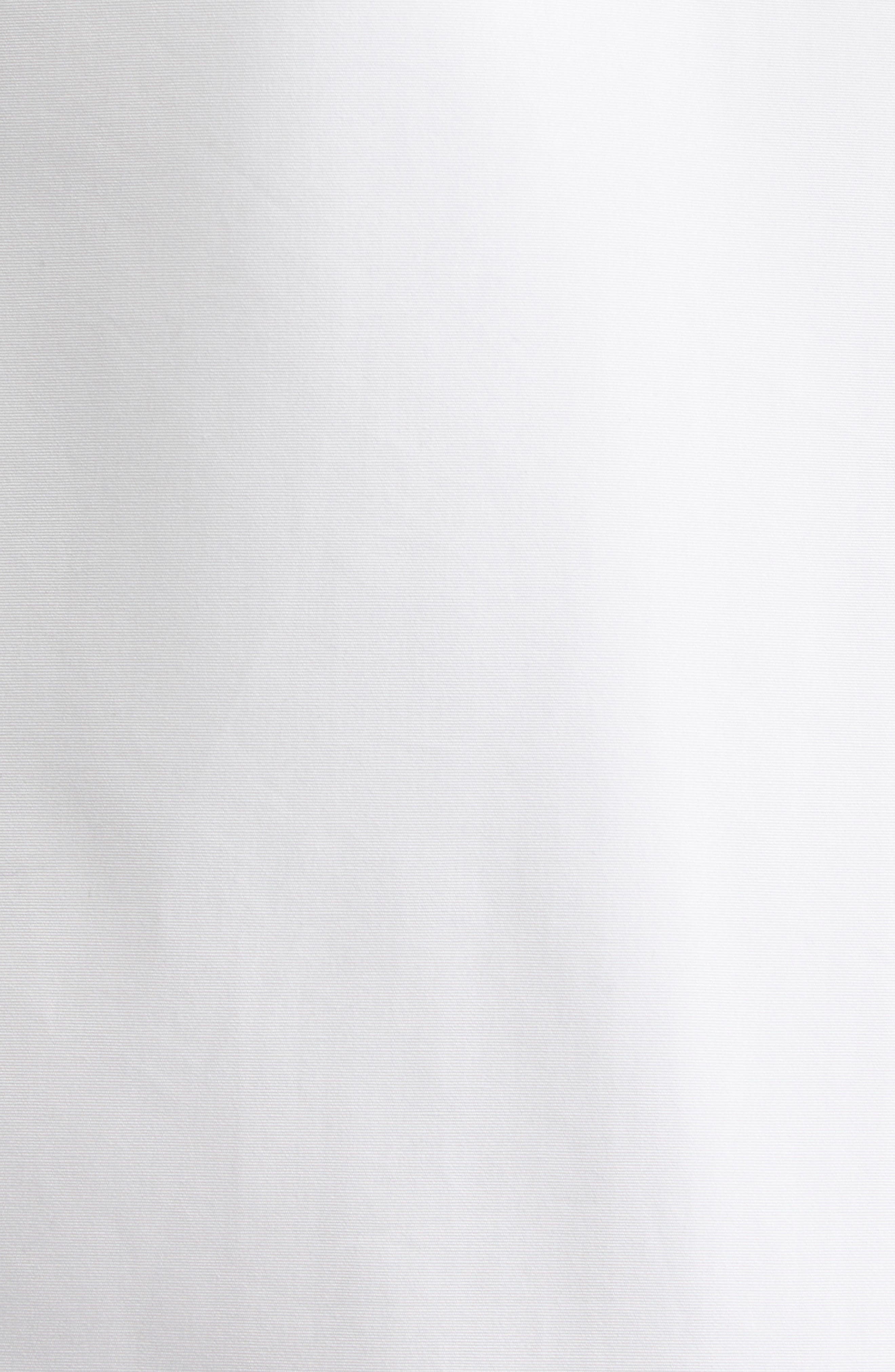 McQueen Ruffle Mesh Inset Cotton Button-Up Shirt in Optical White at Nordstrom - 6