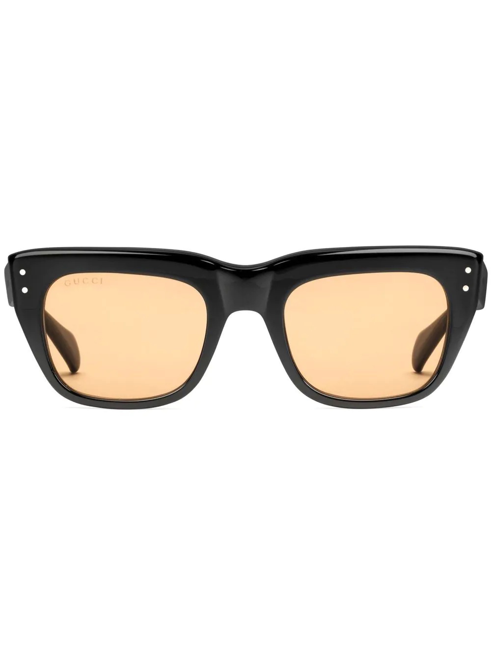 square-frame tinted sunglasses - 1