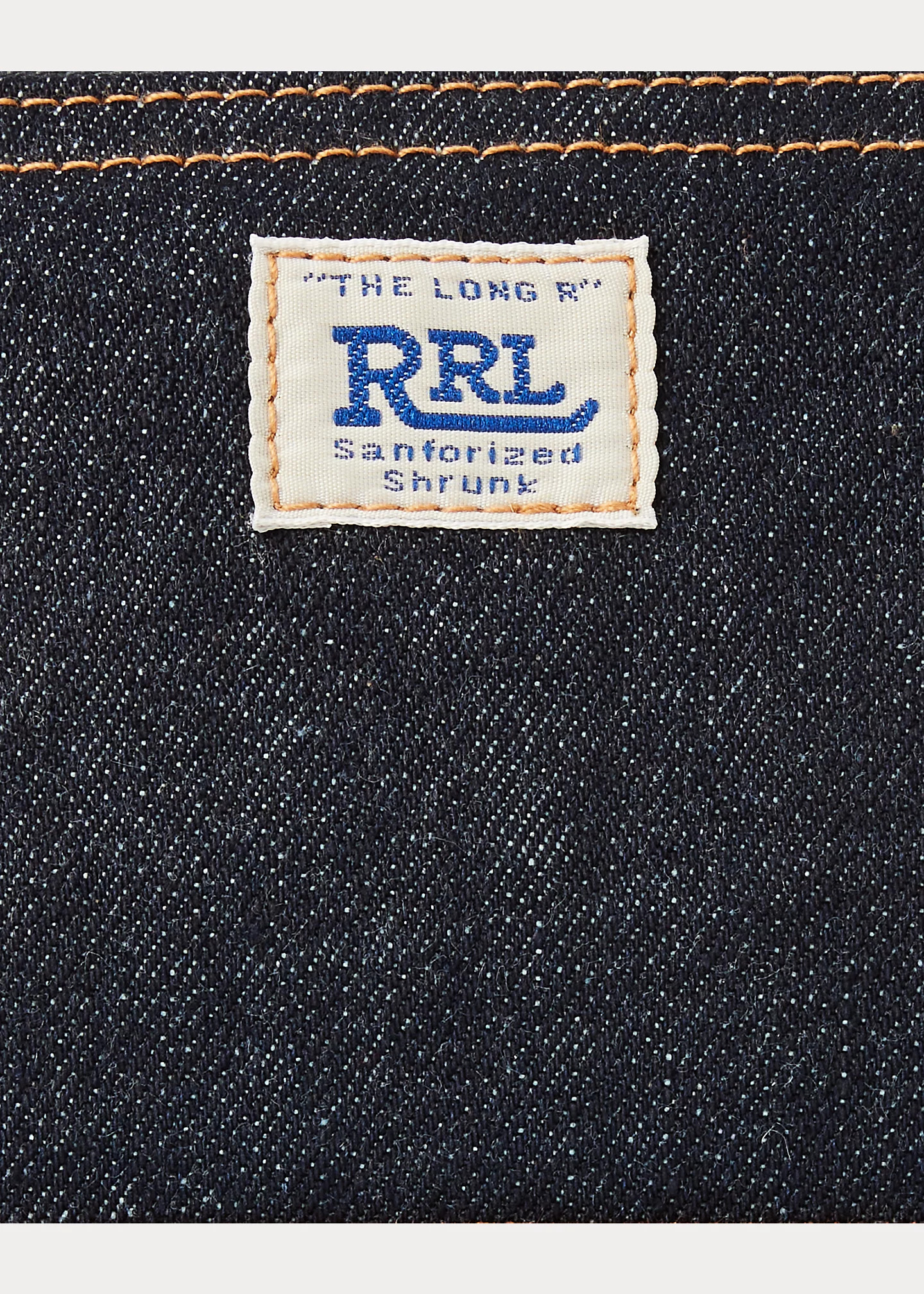 Suede-Trim Denim Pouch - 5