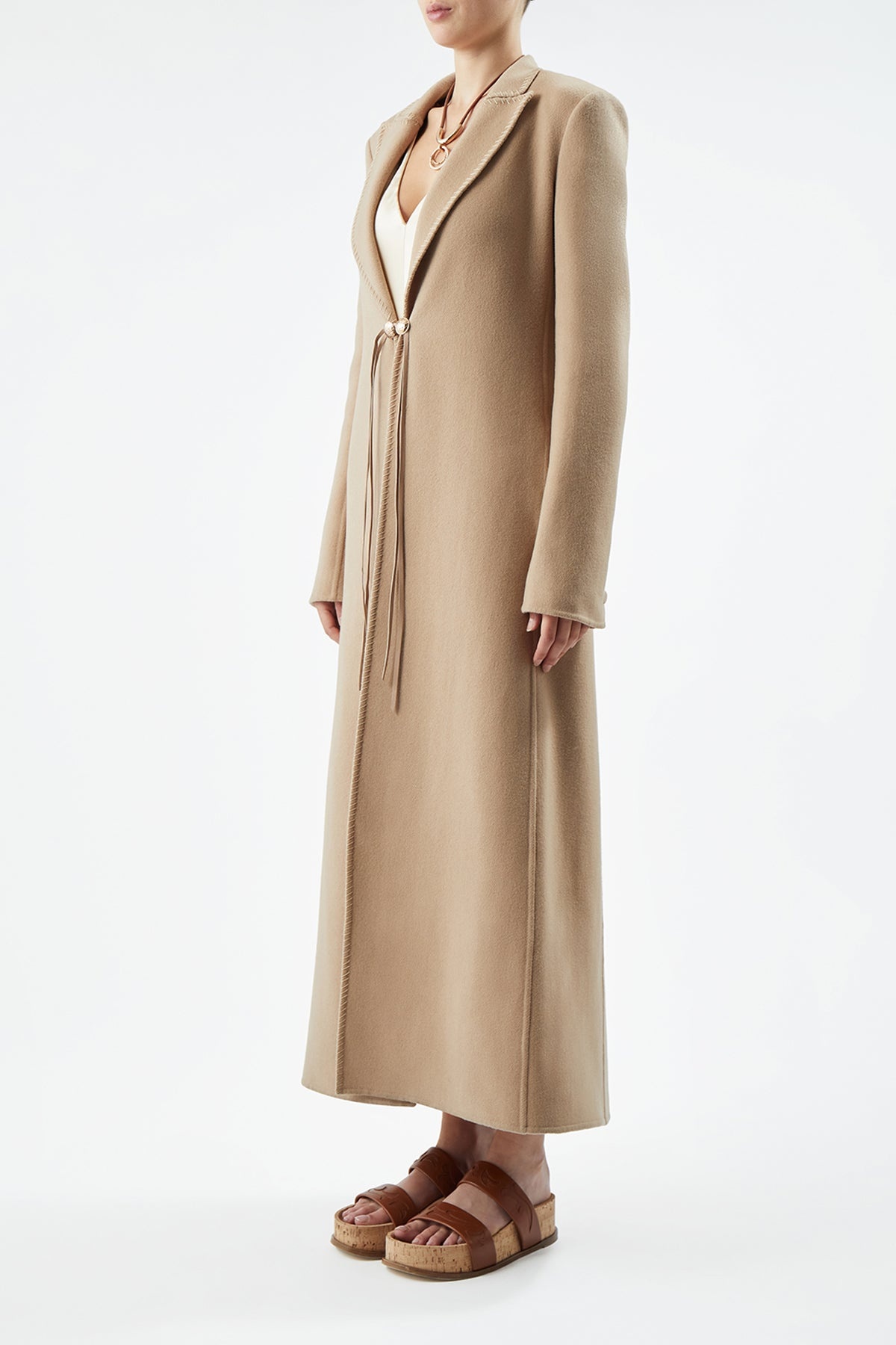 Dutton Trench Coat in Recycled Cashmere - 4