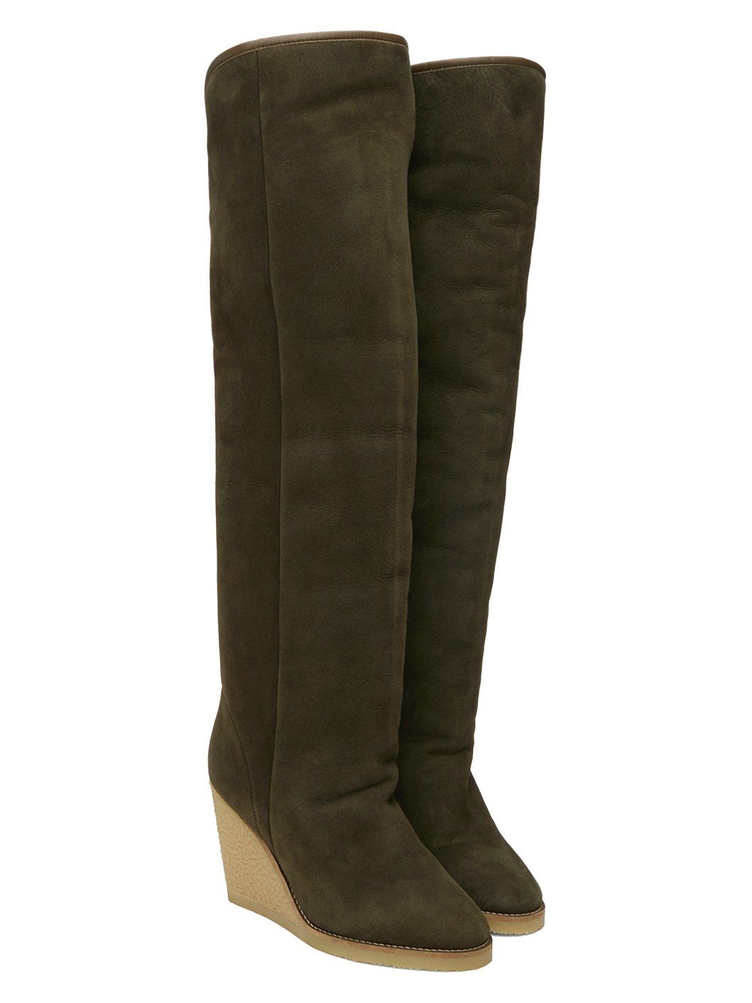 Khaki Tilin Tall Boots - 4