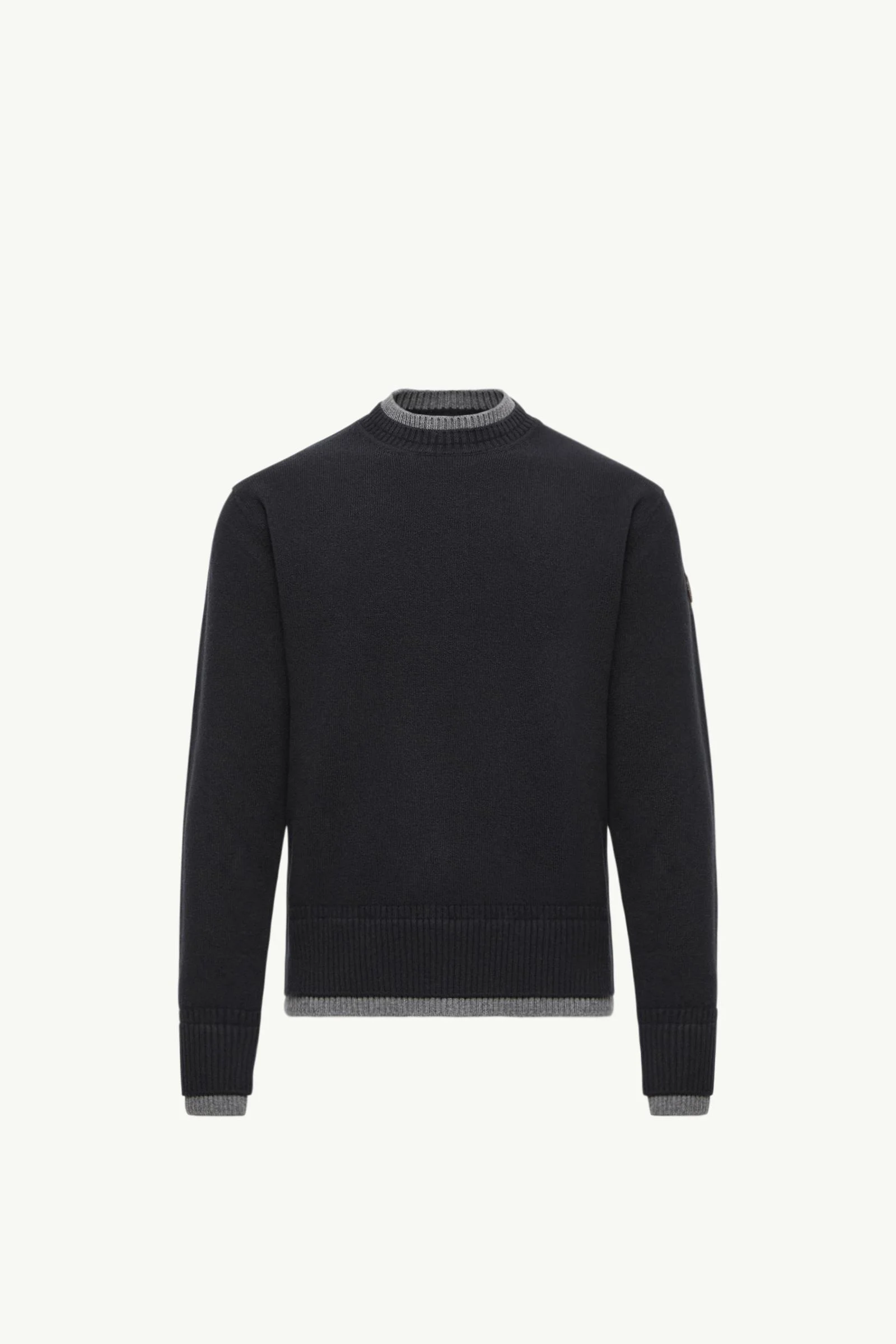Leather Logo Wool & Cashmere Blend Sweater - 1