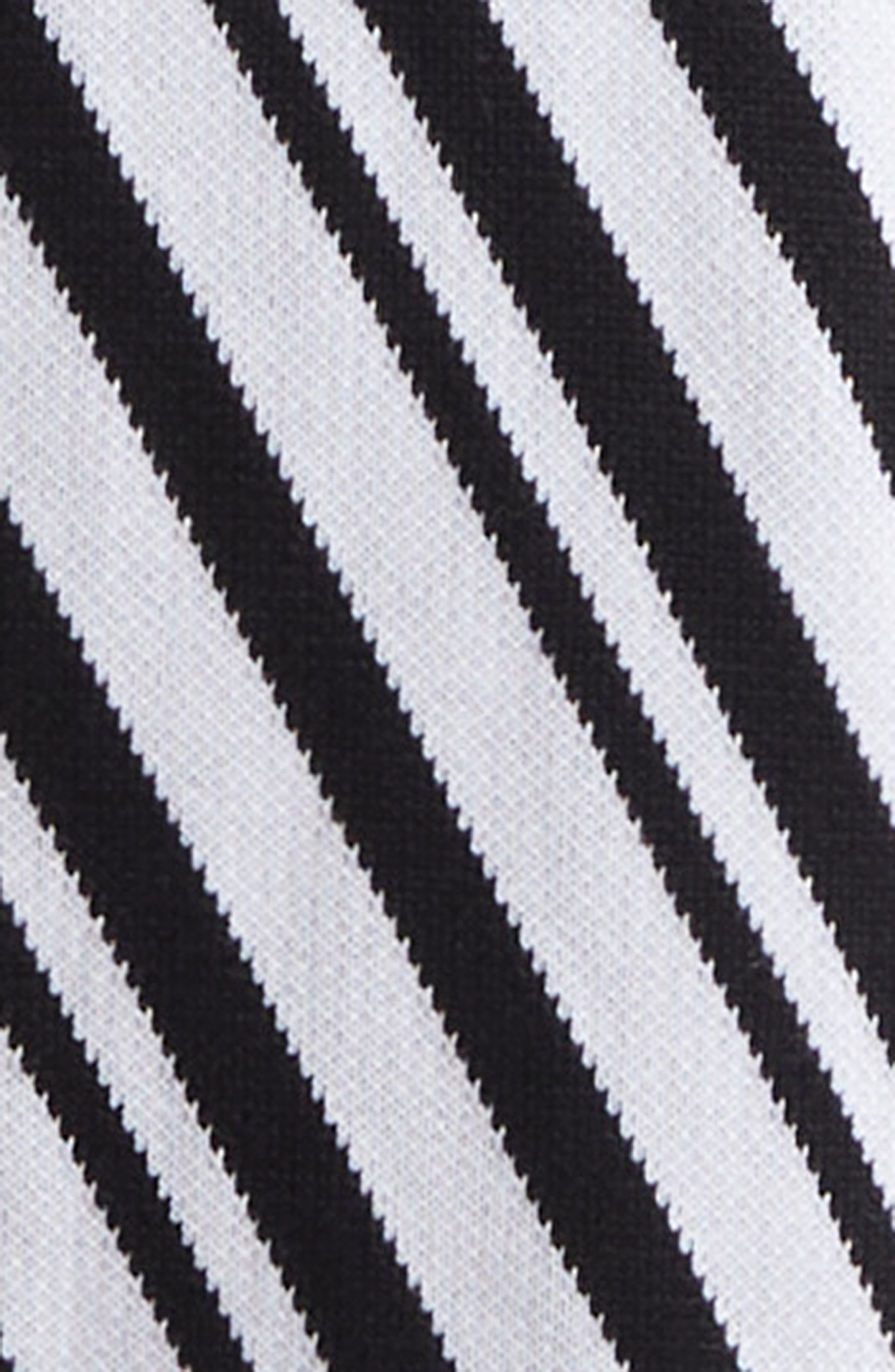 FARM Rio Chevron Stripe Sweater Dress in Black And White at Nordstrom - 6