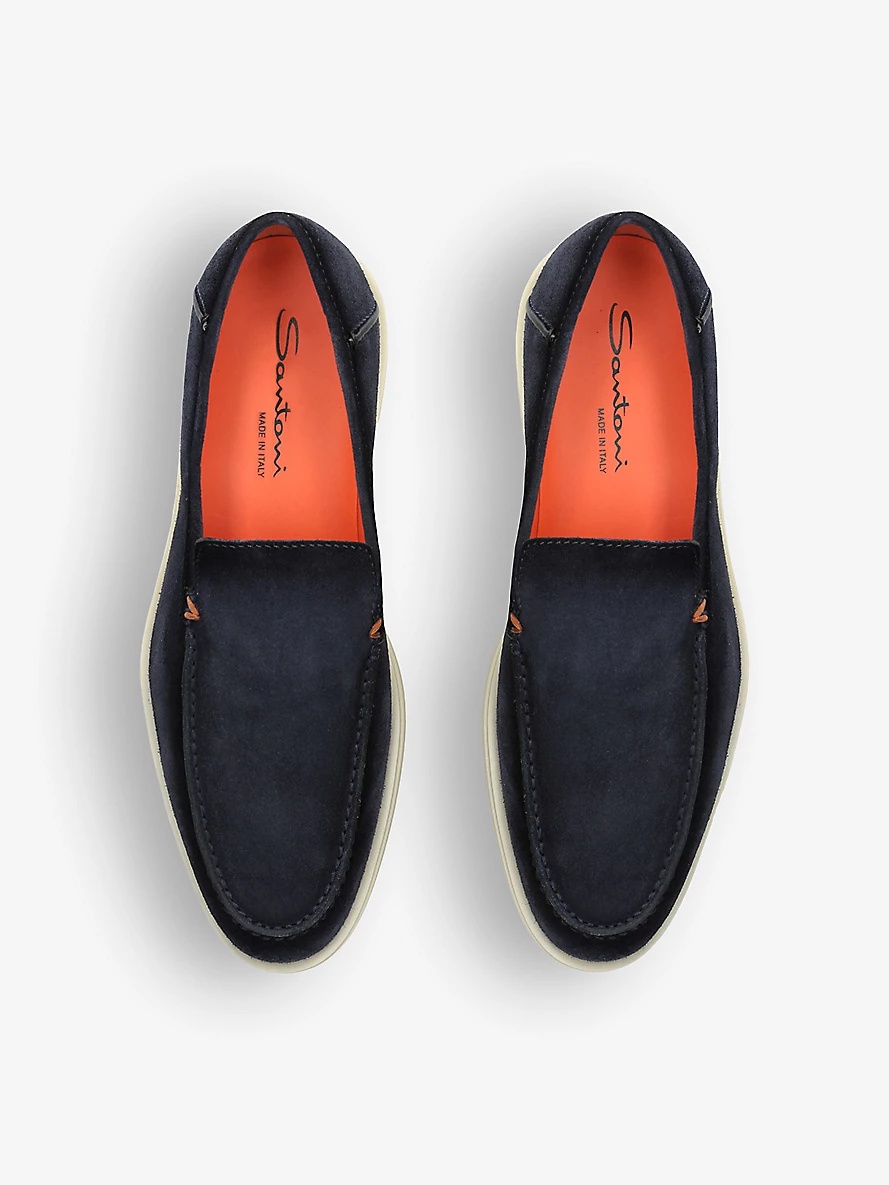 Detroit contrast-sole suede loafers - 2