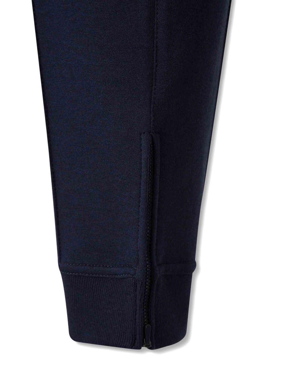 zip-detail cotton trousers - 4