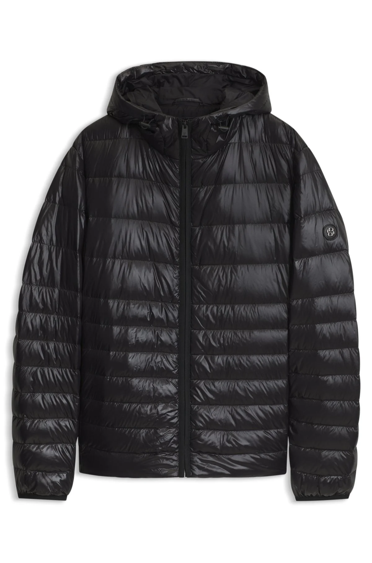 HOODED DOWN JACKET IN WATER-REPELLENT FABRIC - 1