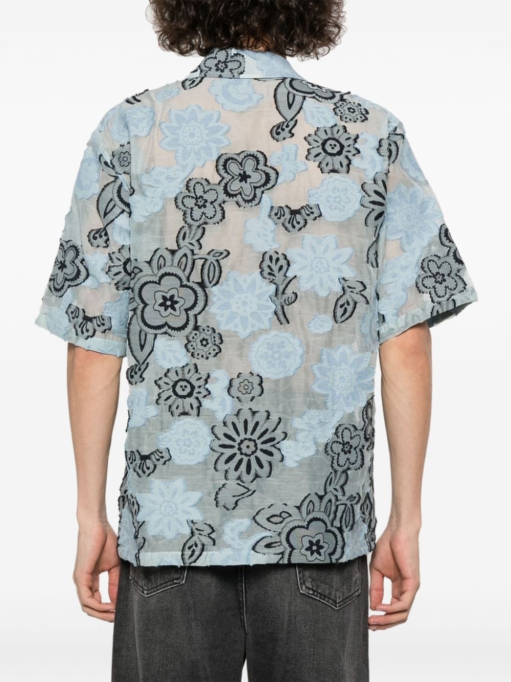 Cayo floral-embroidery shirt - 4