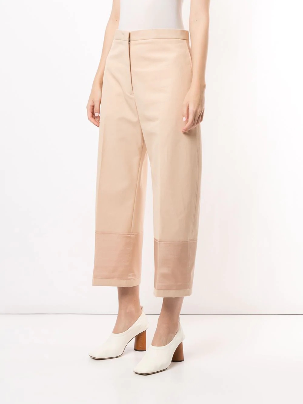 tailored stripe band trousers - 3