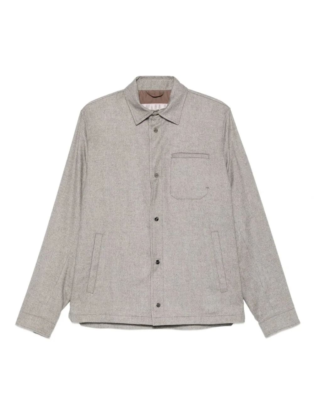 button-fastening patch-pocket jacket - 1