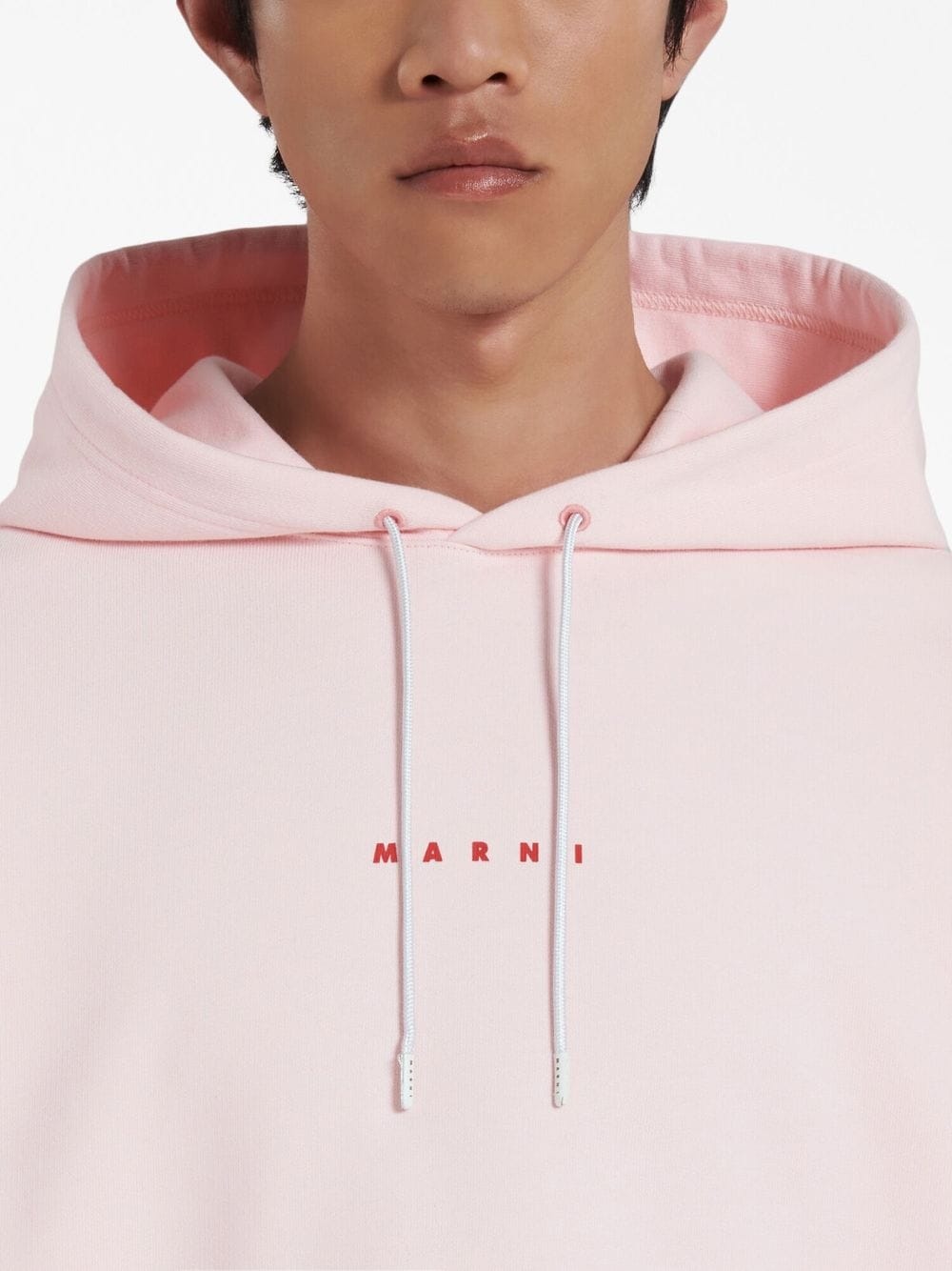 logo-print cotton hoodie - 5