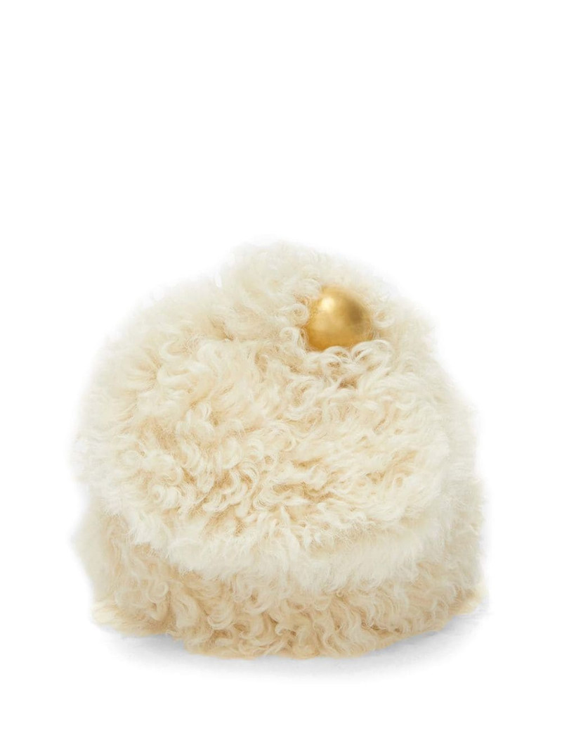 Sphere shearling pouch 1