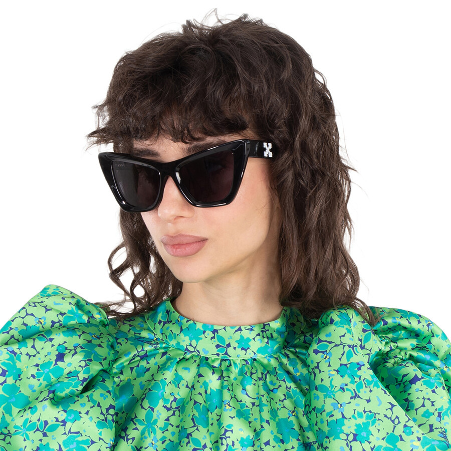 Off-White Edvard Dark Grey Cat Eye Ladies Sunglasses OERI045 1007 57 - 2