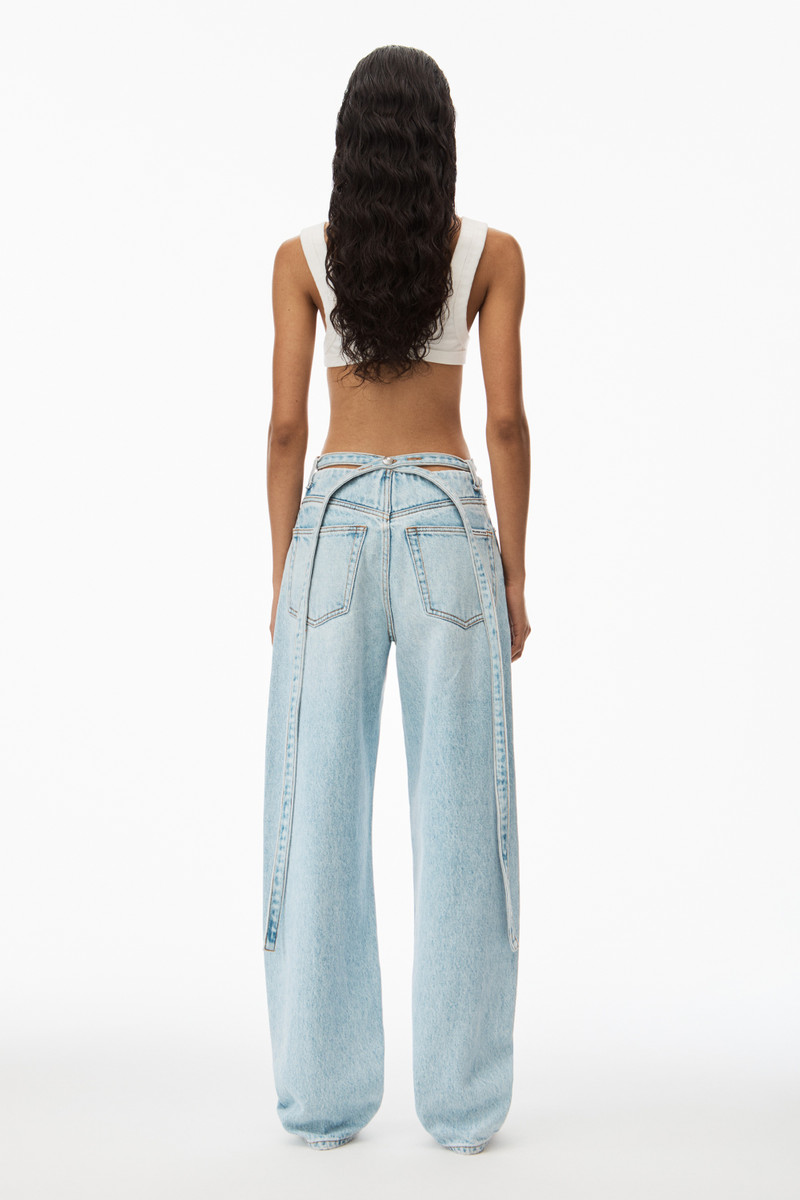 balloon denim jean with detached waistband 5