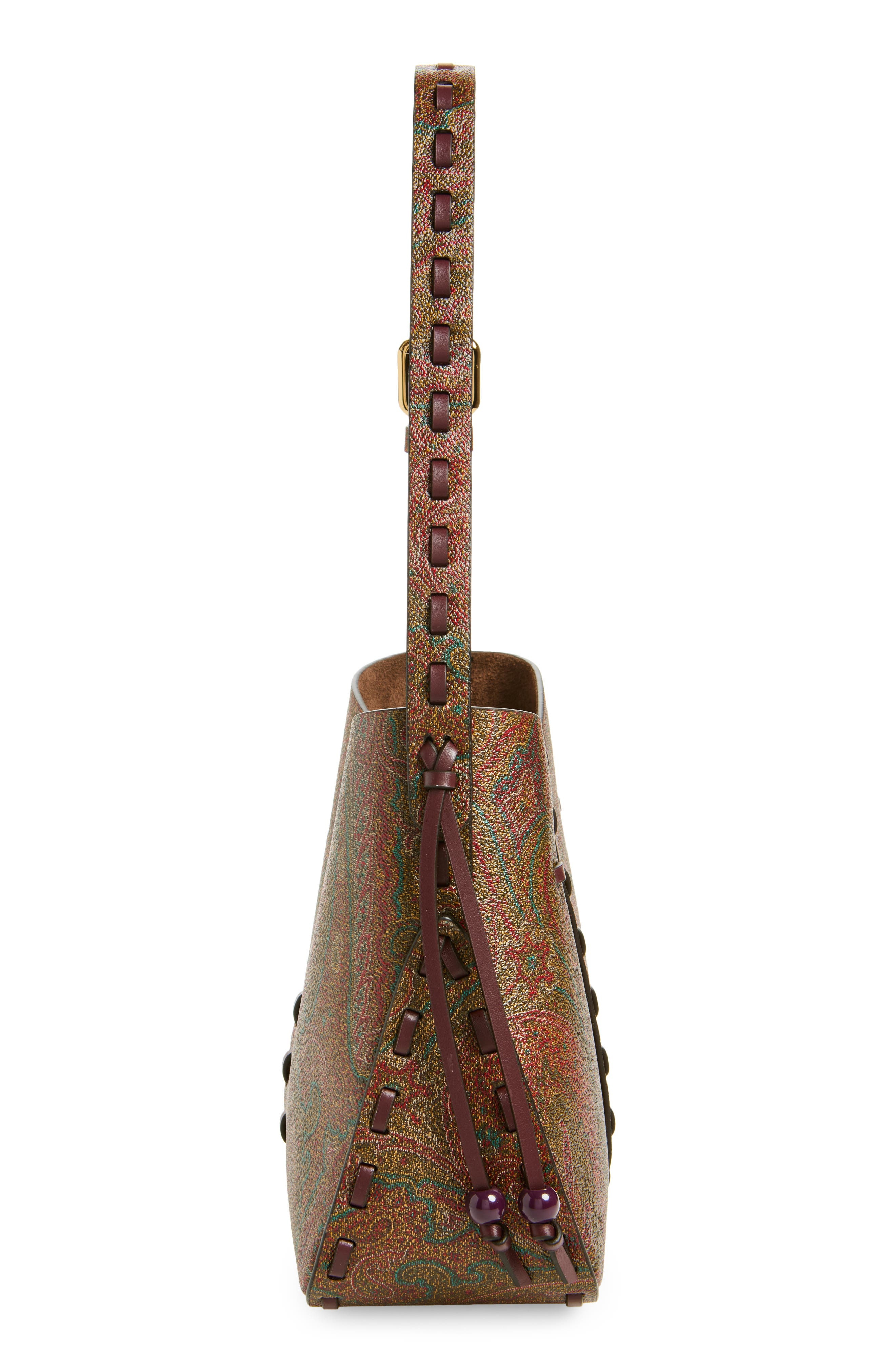 Etro Vulcan Arnica Coated Crossbody Bag in Vino at Nordstrom - 5