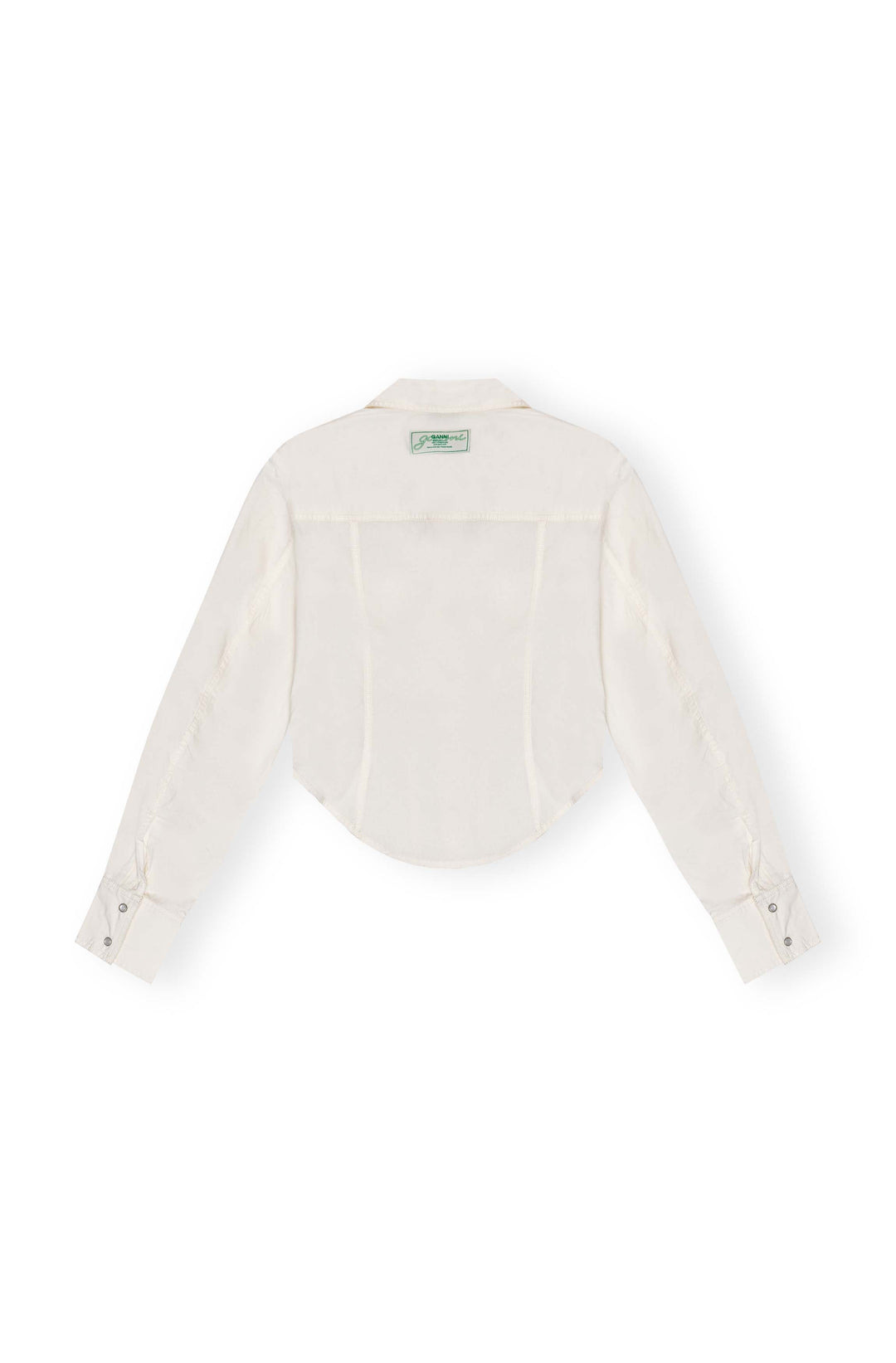 Washed Stretch Cotton Corset Shirt - 2