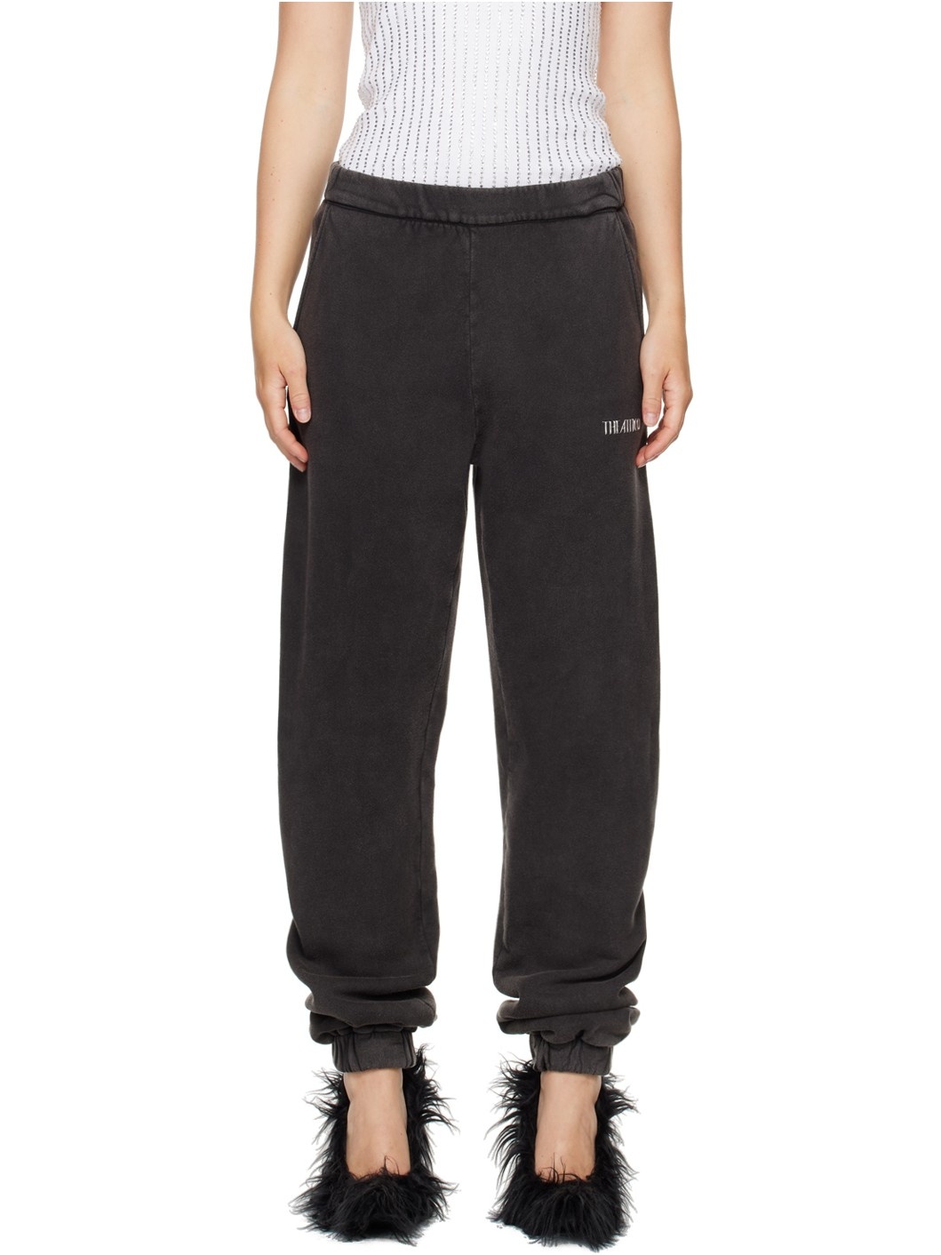 【関税込み】The Attico ブラック Penny ラウンジパンツ Black Penny Lounge Pants by The Attico on Sale