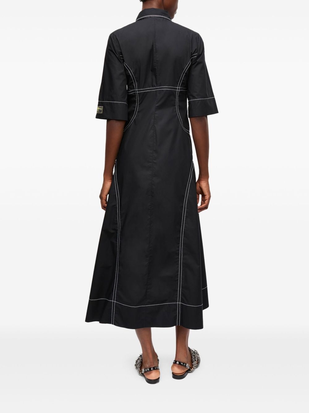 contrasting shirtdress - 3