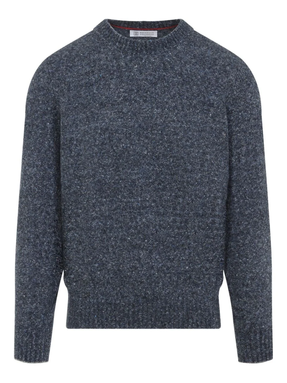 speckled crew-neck sweater - 1