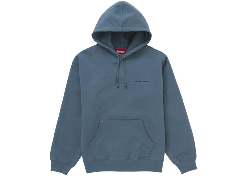 Supreme Supreme AOI Stacked Hooded Sweatshirt Slate outlook