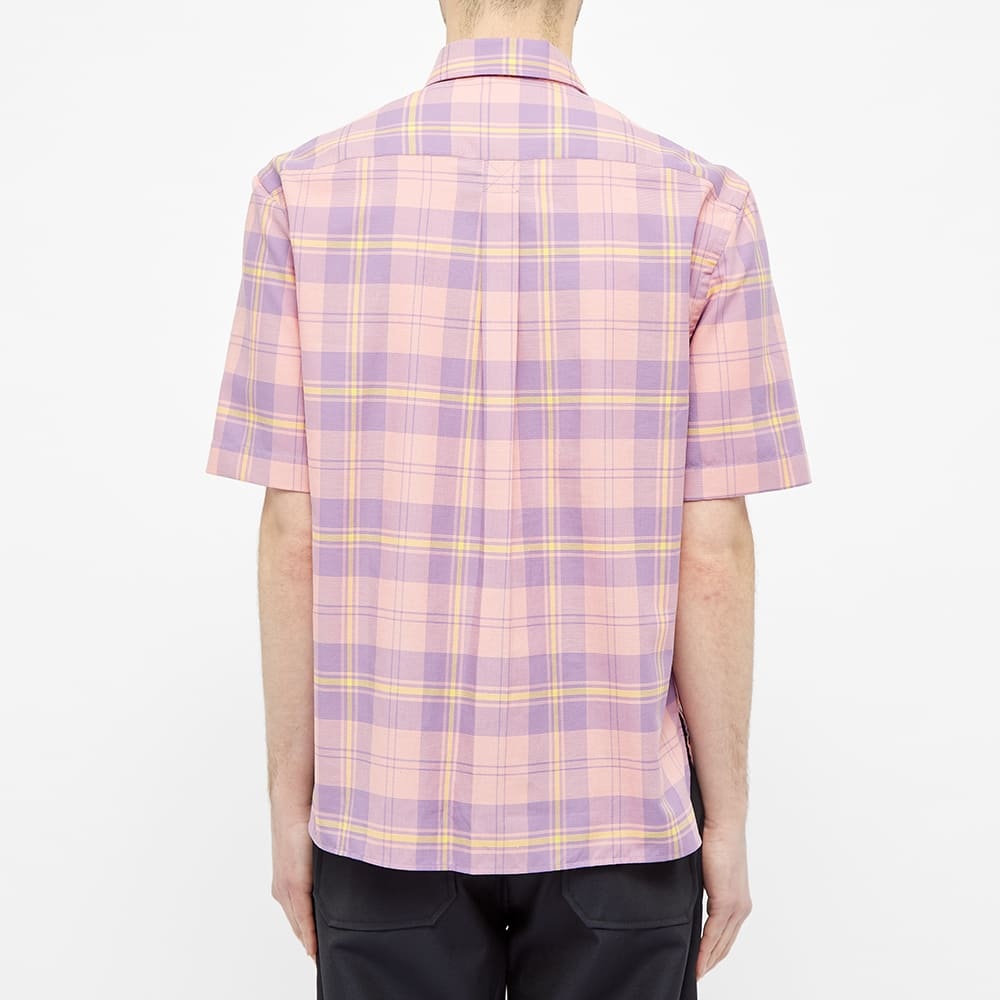 Acne Studios Short Sleeve Sarkis Waffle Check Shirt - 4