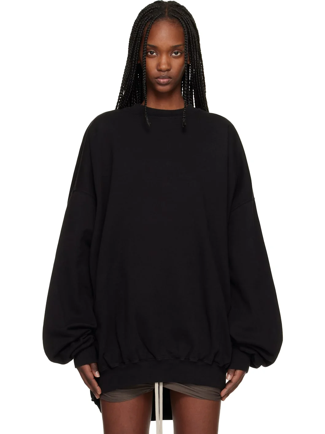 Black Temple Hun Crewneck Sweatshirt - 1