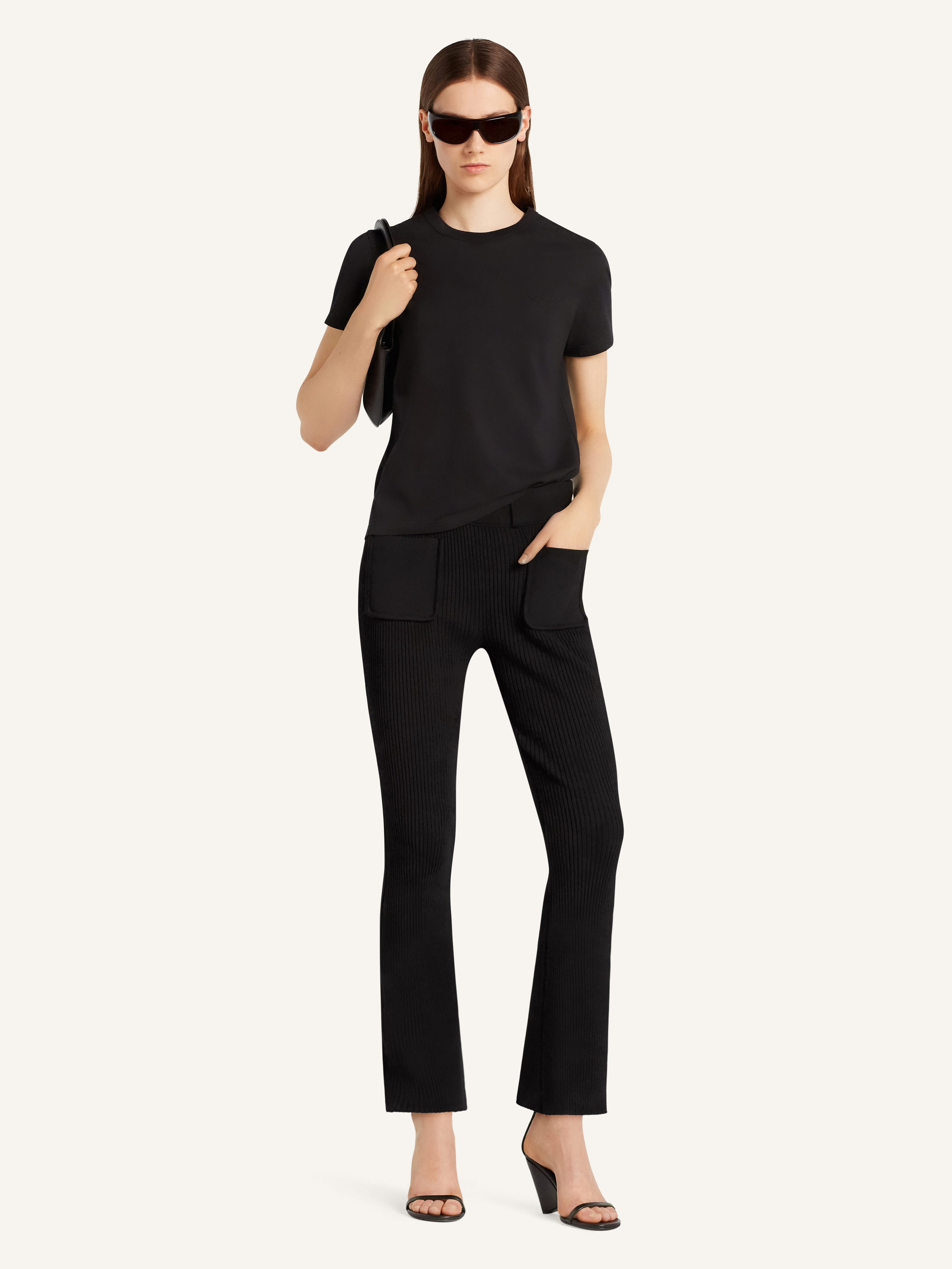 2-POCKET RIB KNIT PANTS - 2