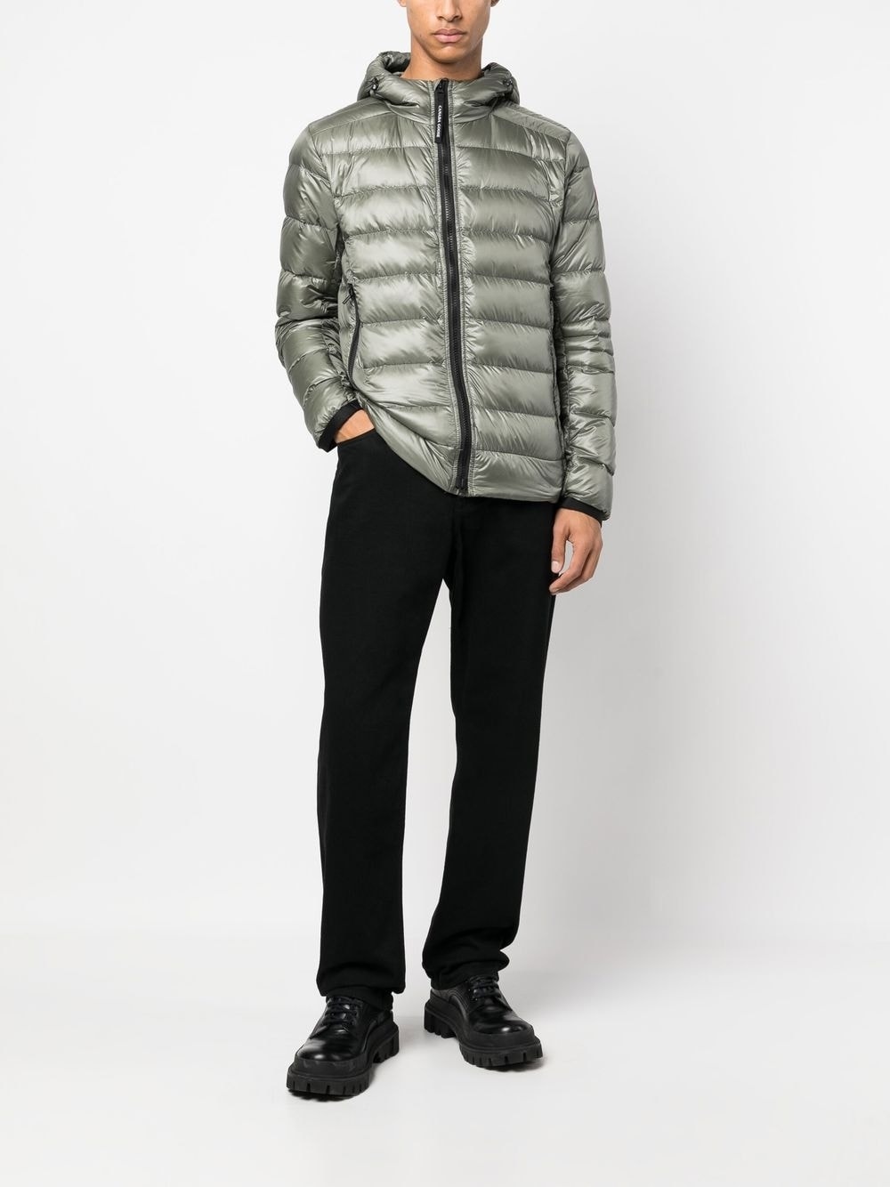 padded hooded down jacket - 2