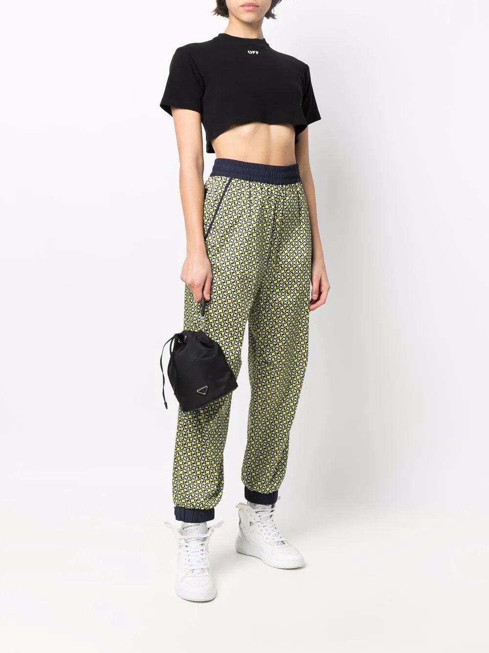 Lemon-print track pants - 2