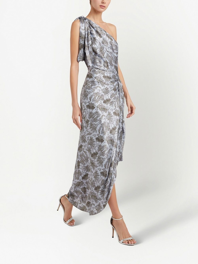 Cinq à Sept Gretchen floral-print asymmetric dress outlook