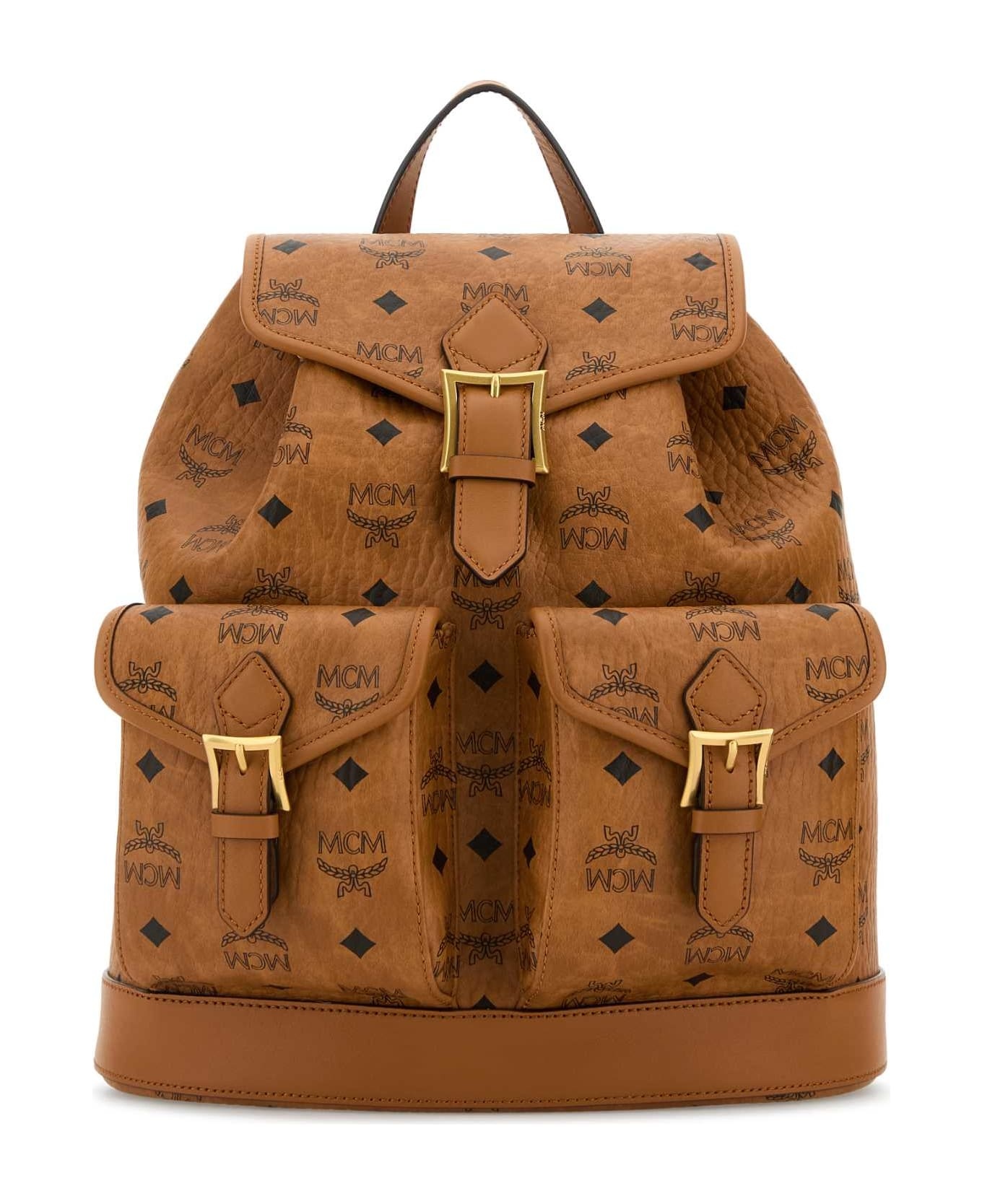 Printed Canvas Backpack - 1