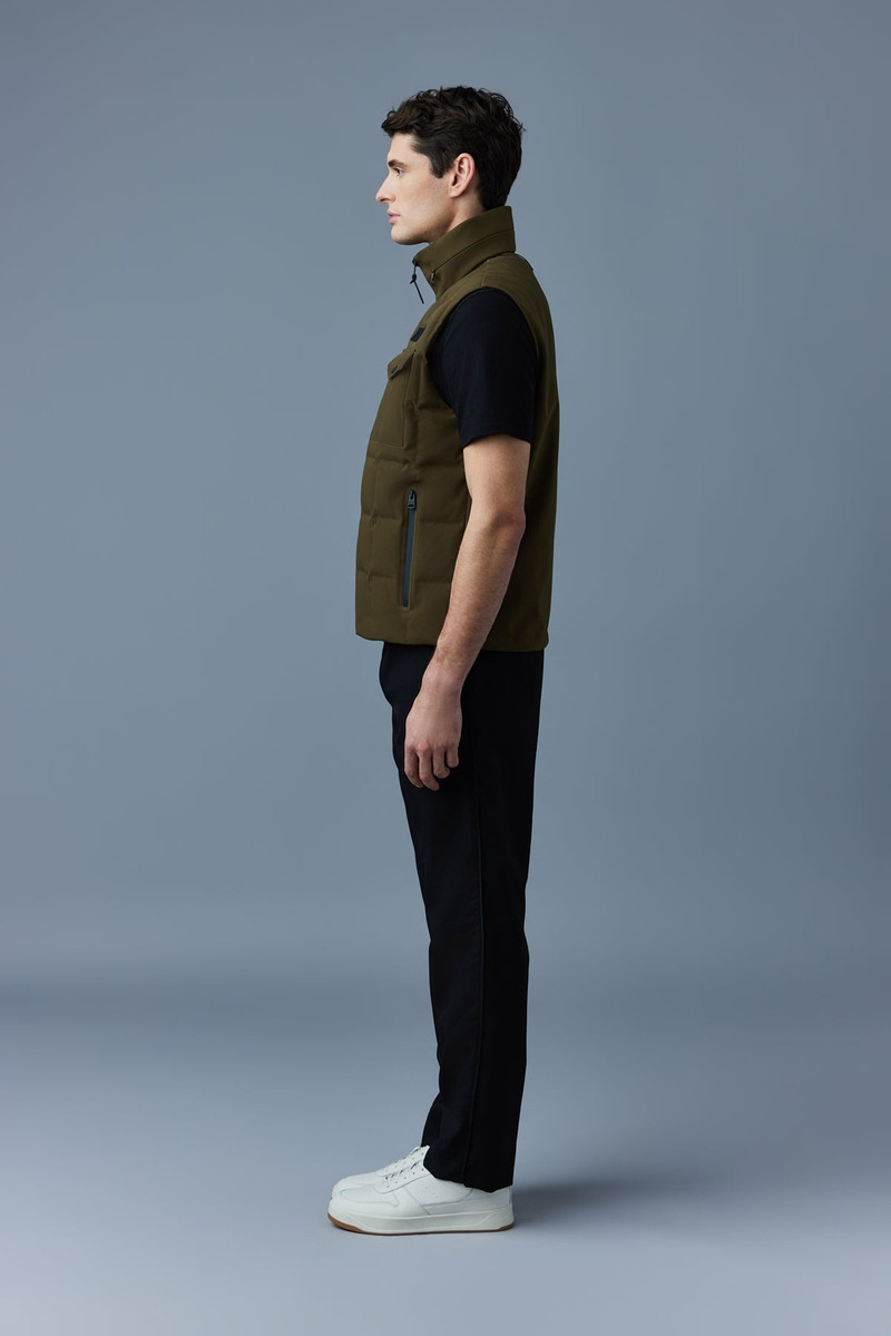 HANK Flex tech down vest with packable hood 3