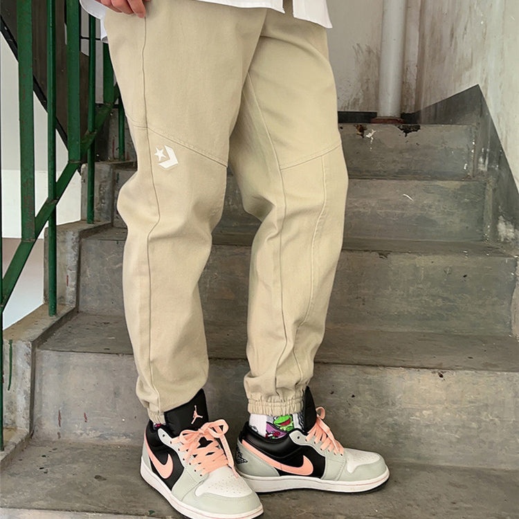 (WMNS) Converse All Star Drawstring Pants 'Beige' 10024887-A01 - 5