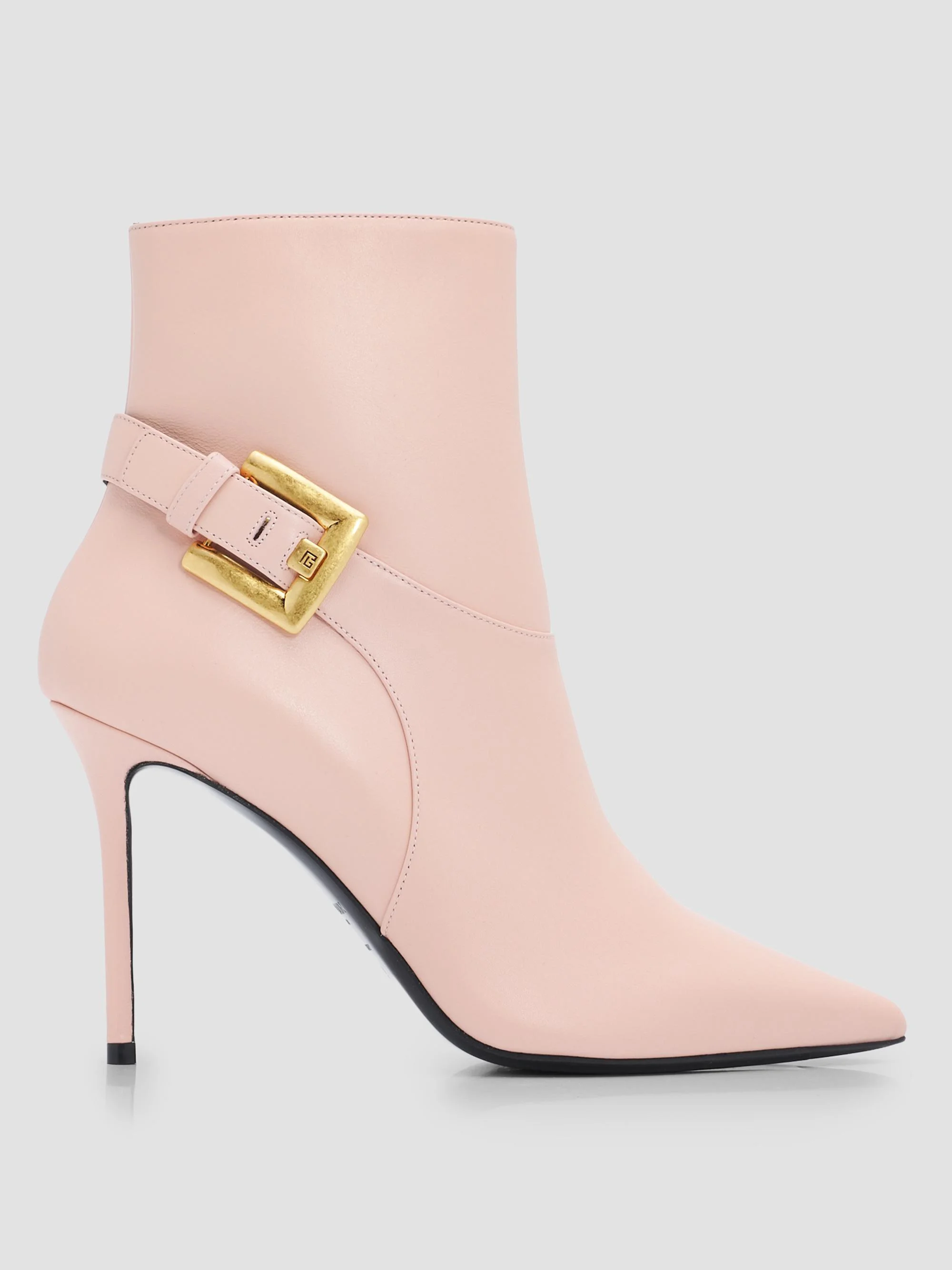 Women's Anthem 95MM Leather Ankle Boots - Rose Pale - 1